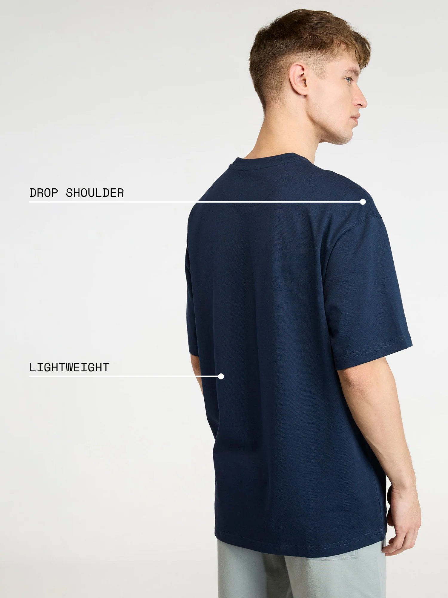 Navy Certified Hoopers Oversized Printed Tee - Men - Image 4