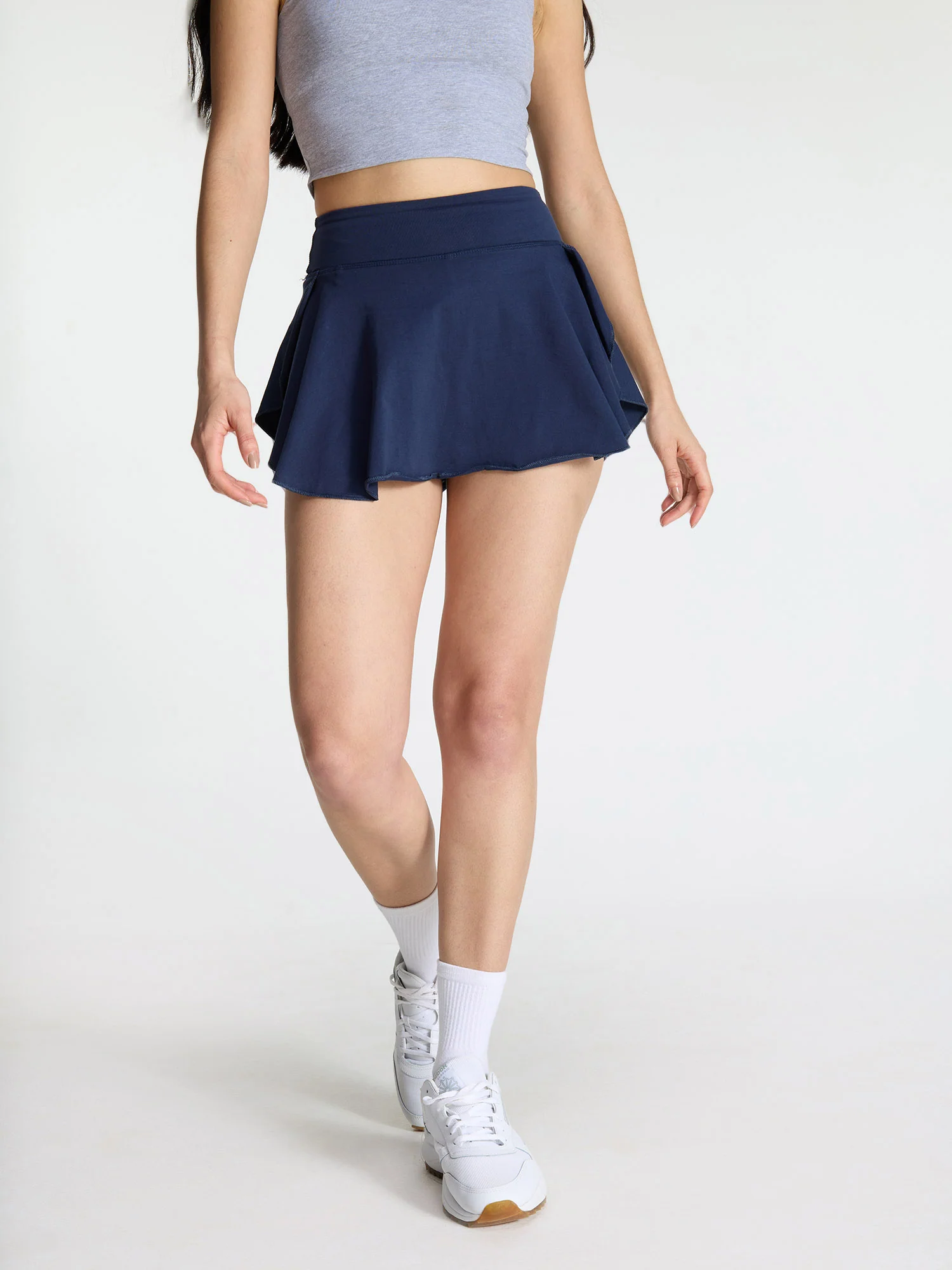 Navy Cotton Twirl Skorts - Image 5