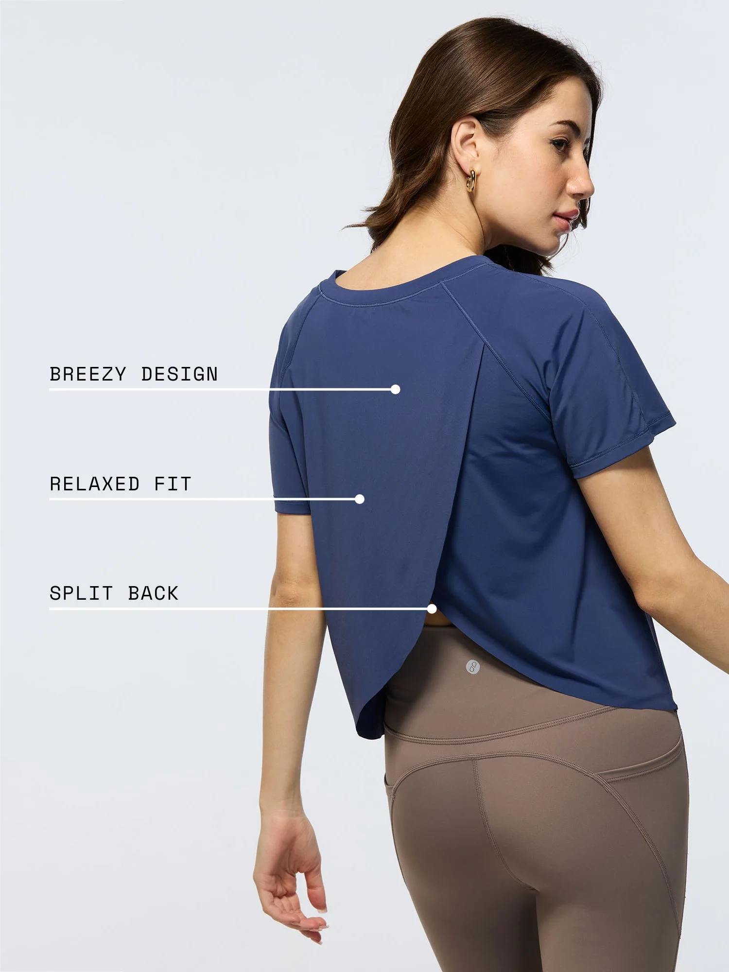 Navy Overlap Tee - Image 4