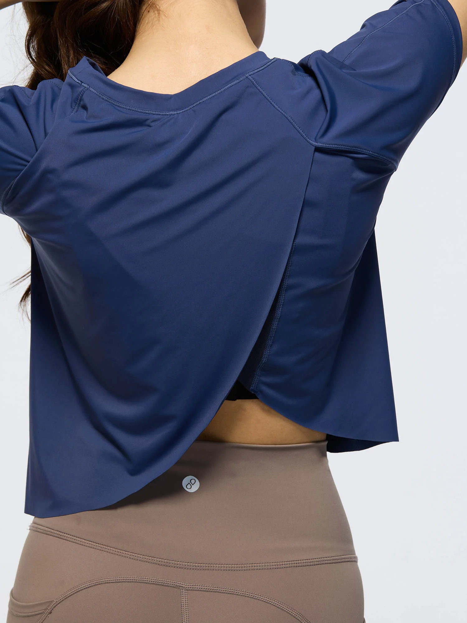 Navy Overlap Tee - Image 7
