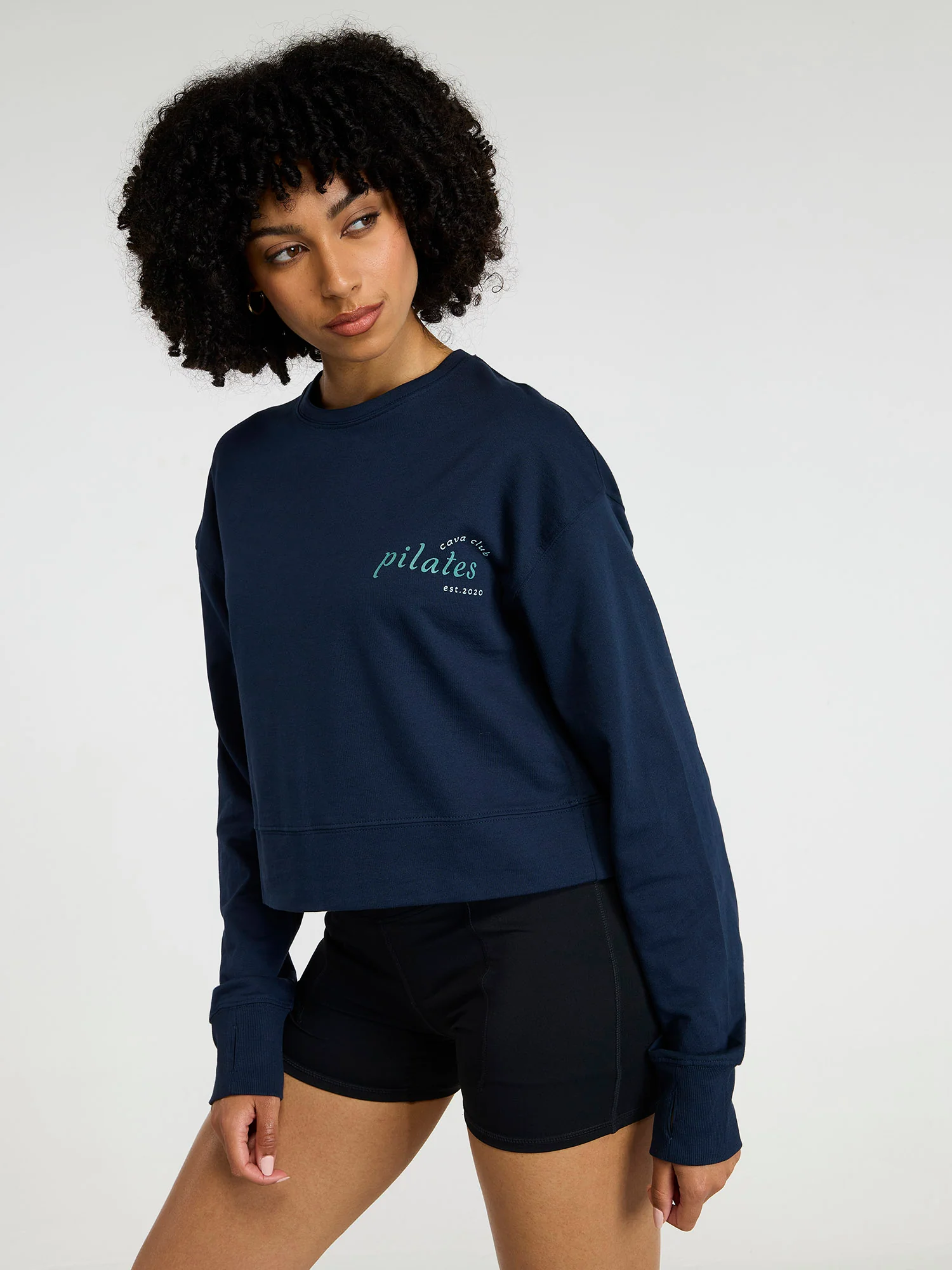 Navy Pilates Club Sweatshirt - Image 7