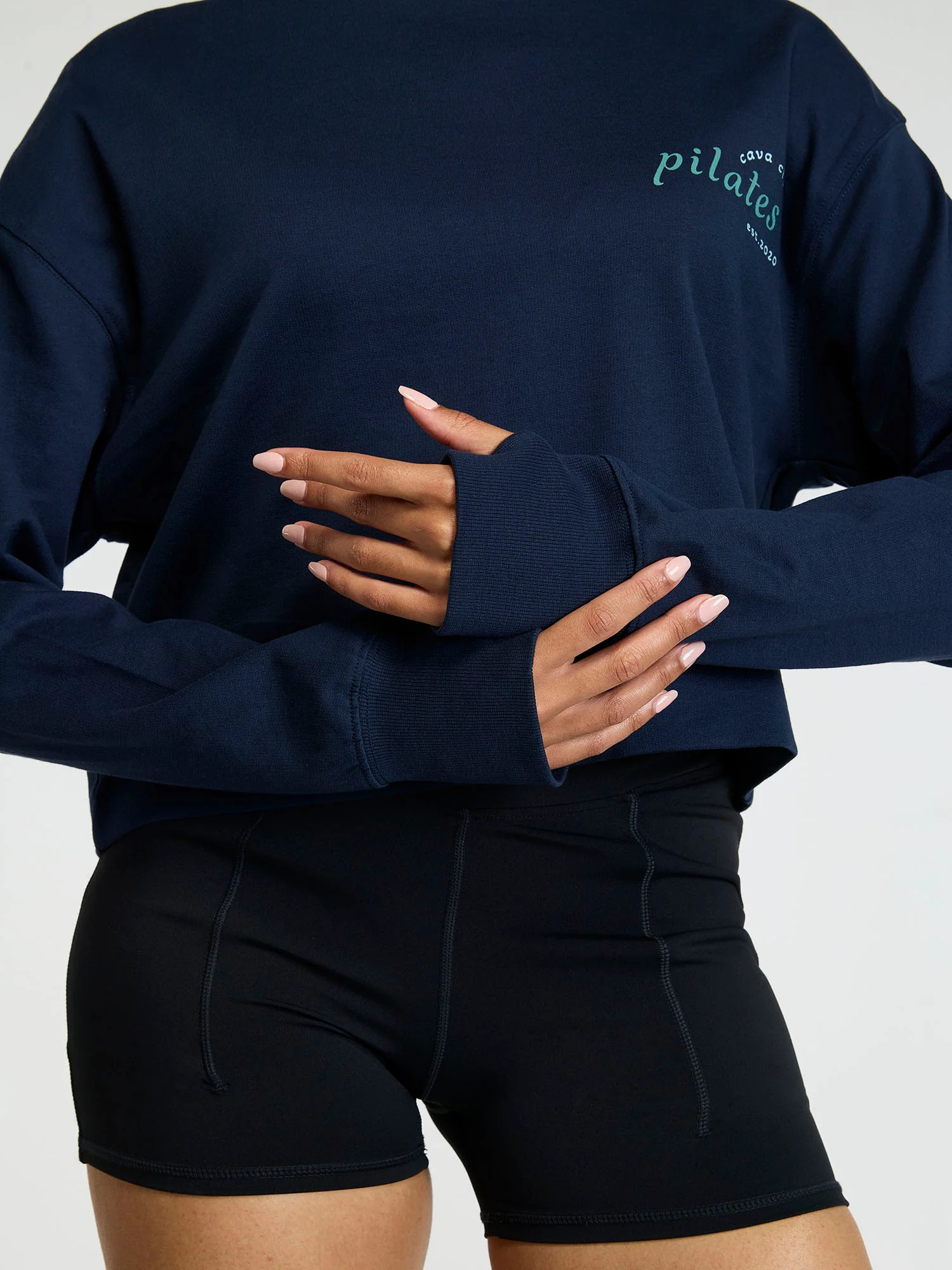 Navy Pilates Club Sweatshirt - Image 9