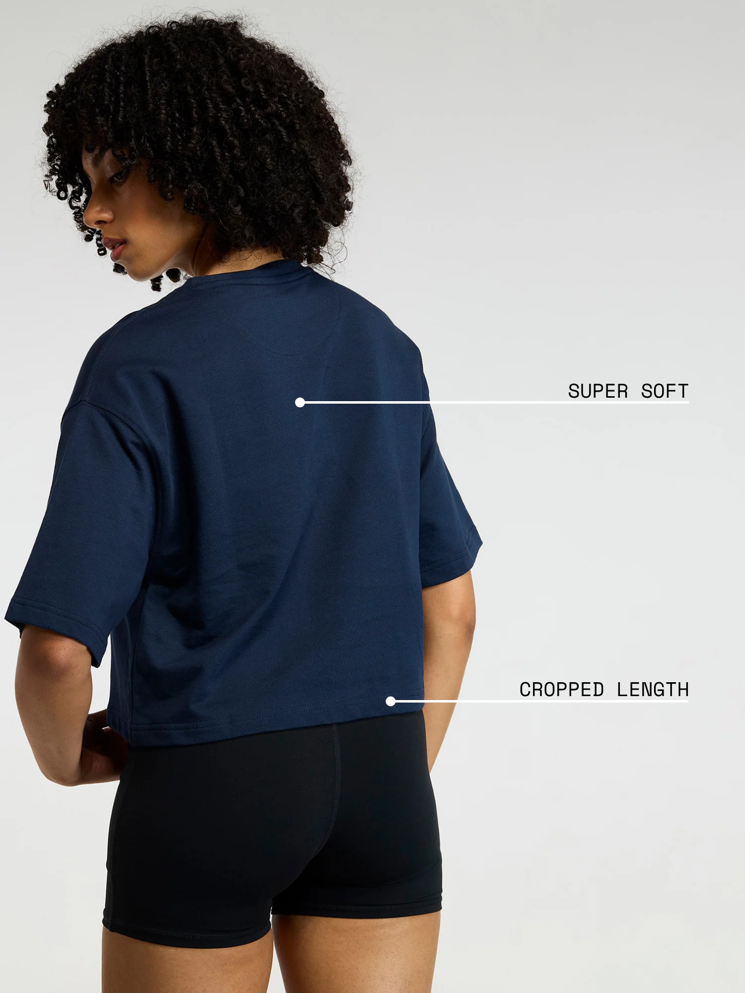 Navy Pilates Core Boxy Tee - Image 4