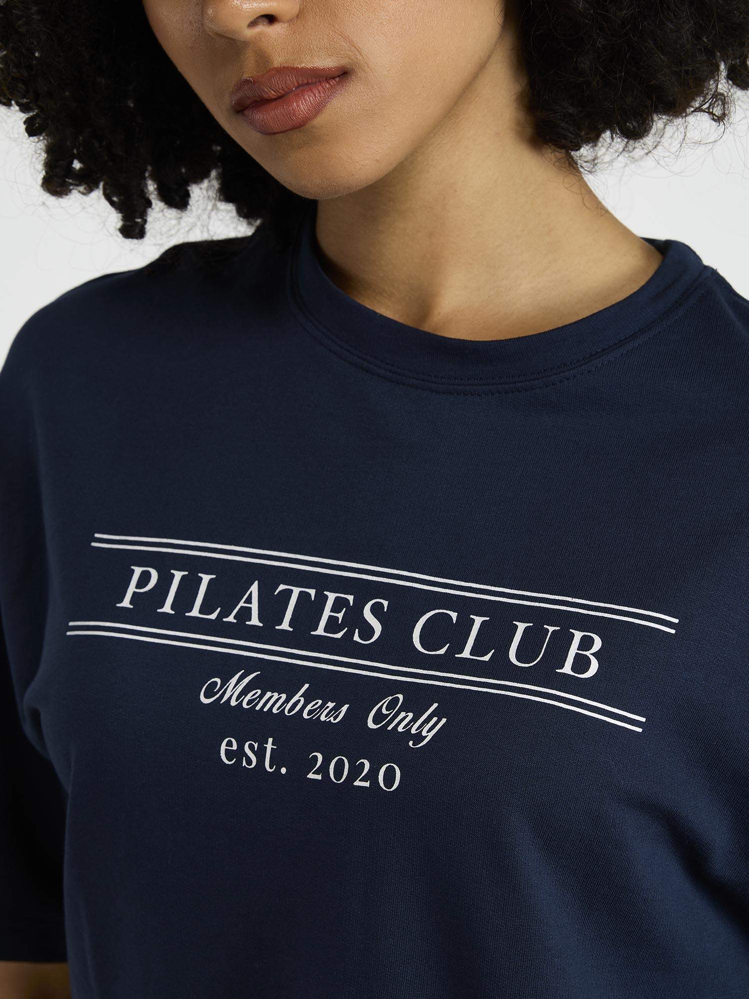 Navy Pilates Core Boxy Tee - Image 6