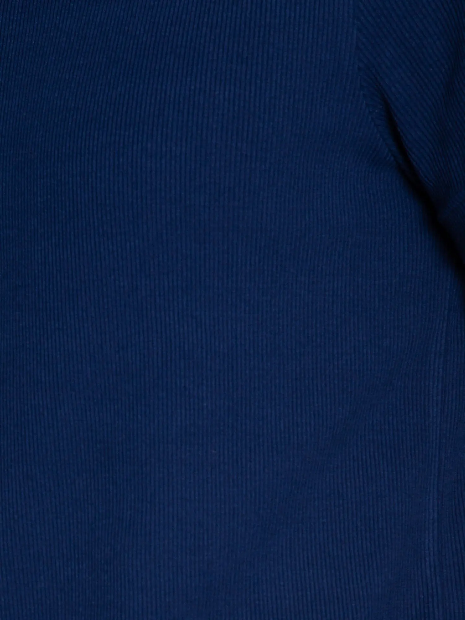 Navy Ribbed Round Neck Tee - Image 4