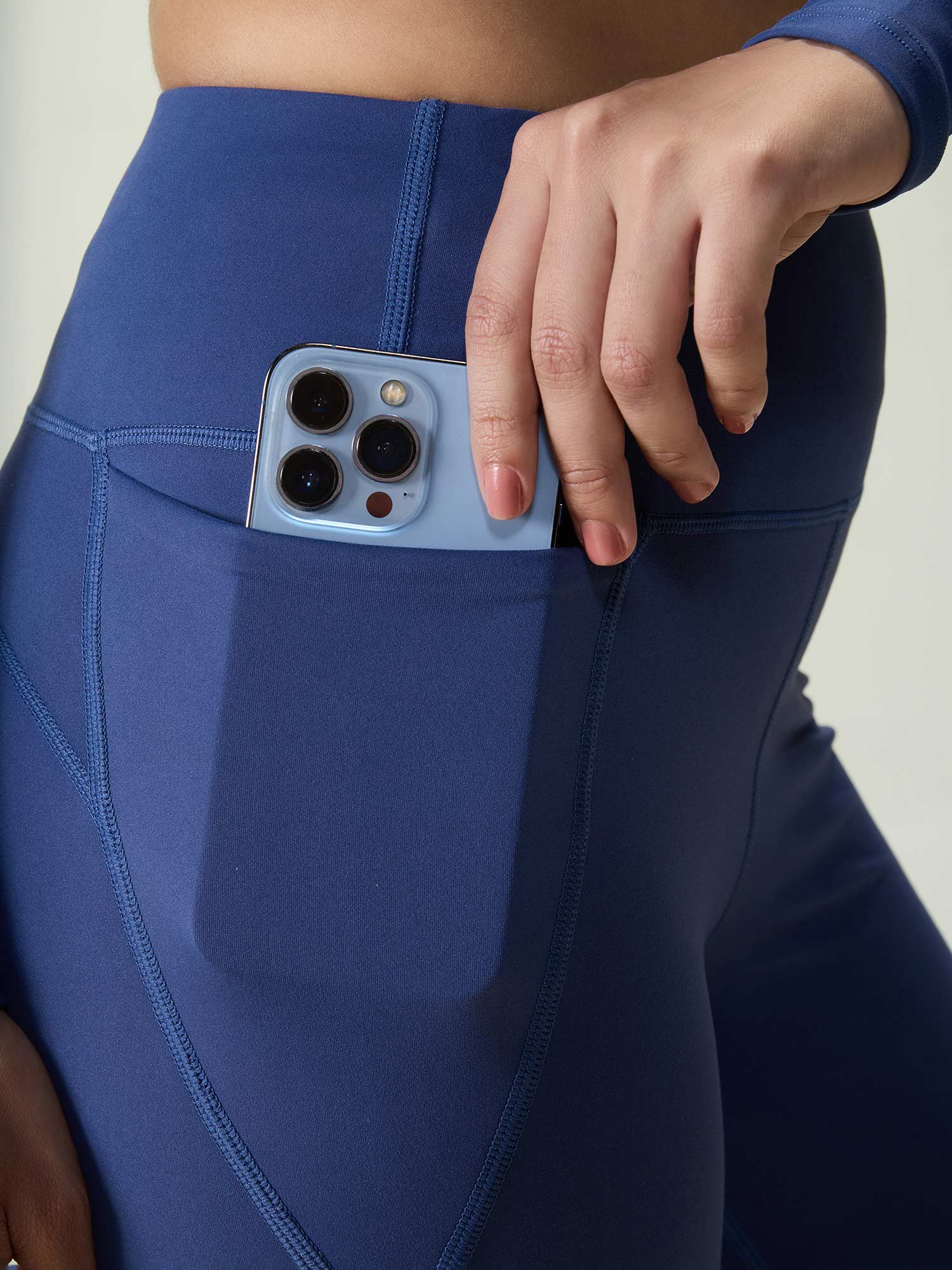 Navy Petite Sculpt Bootcut Leggings - Image 6