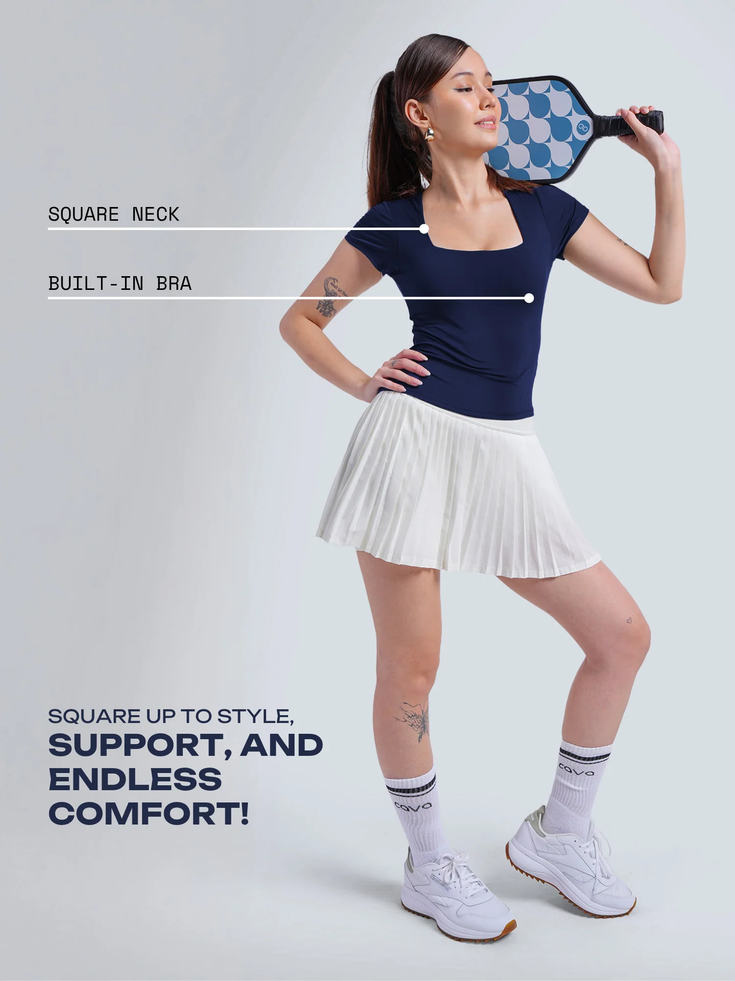 Navy Sculpt Built-In Top - Image 3