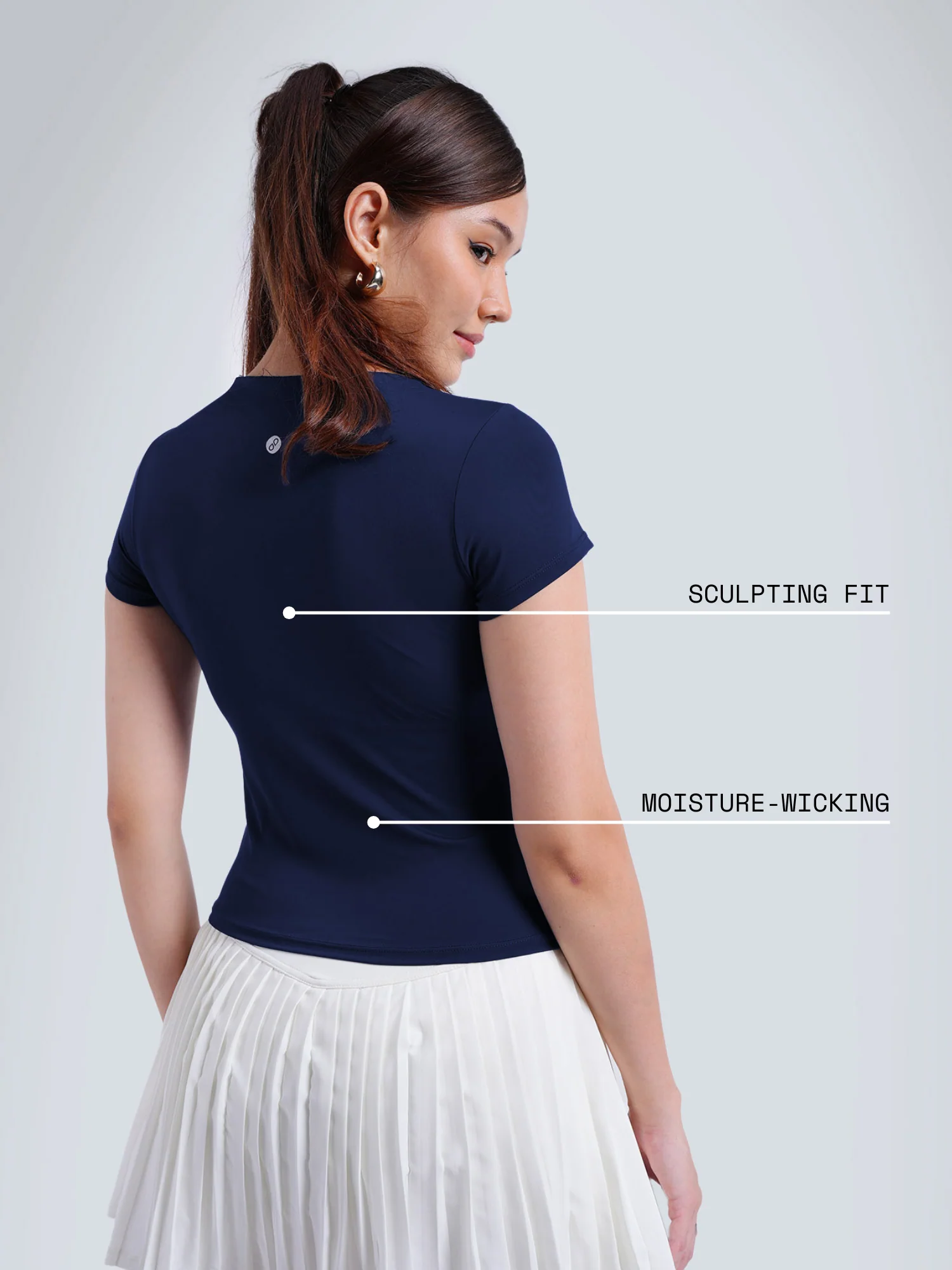 Navy Sculpt Built-In Top - Image 4