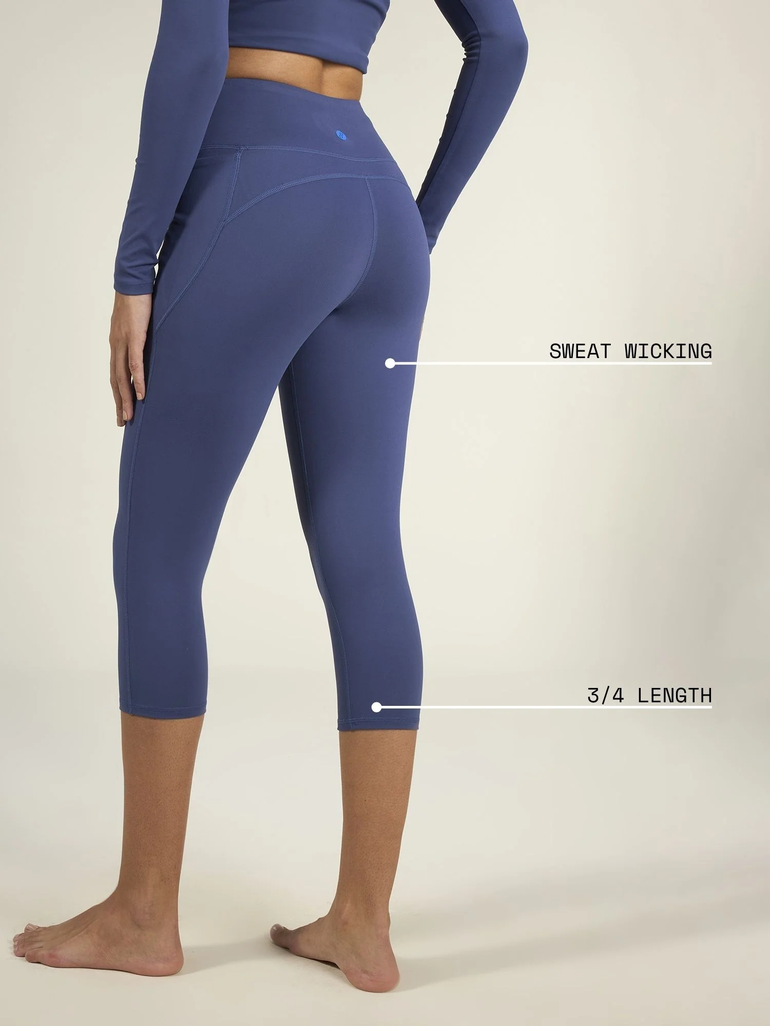 Navy Sculpt Capri - Image 4