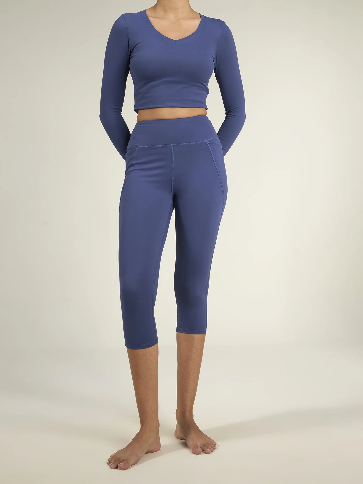 Navy Sculpt Capri - Image 5