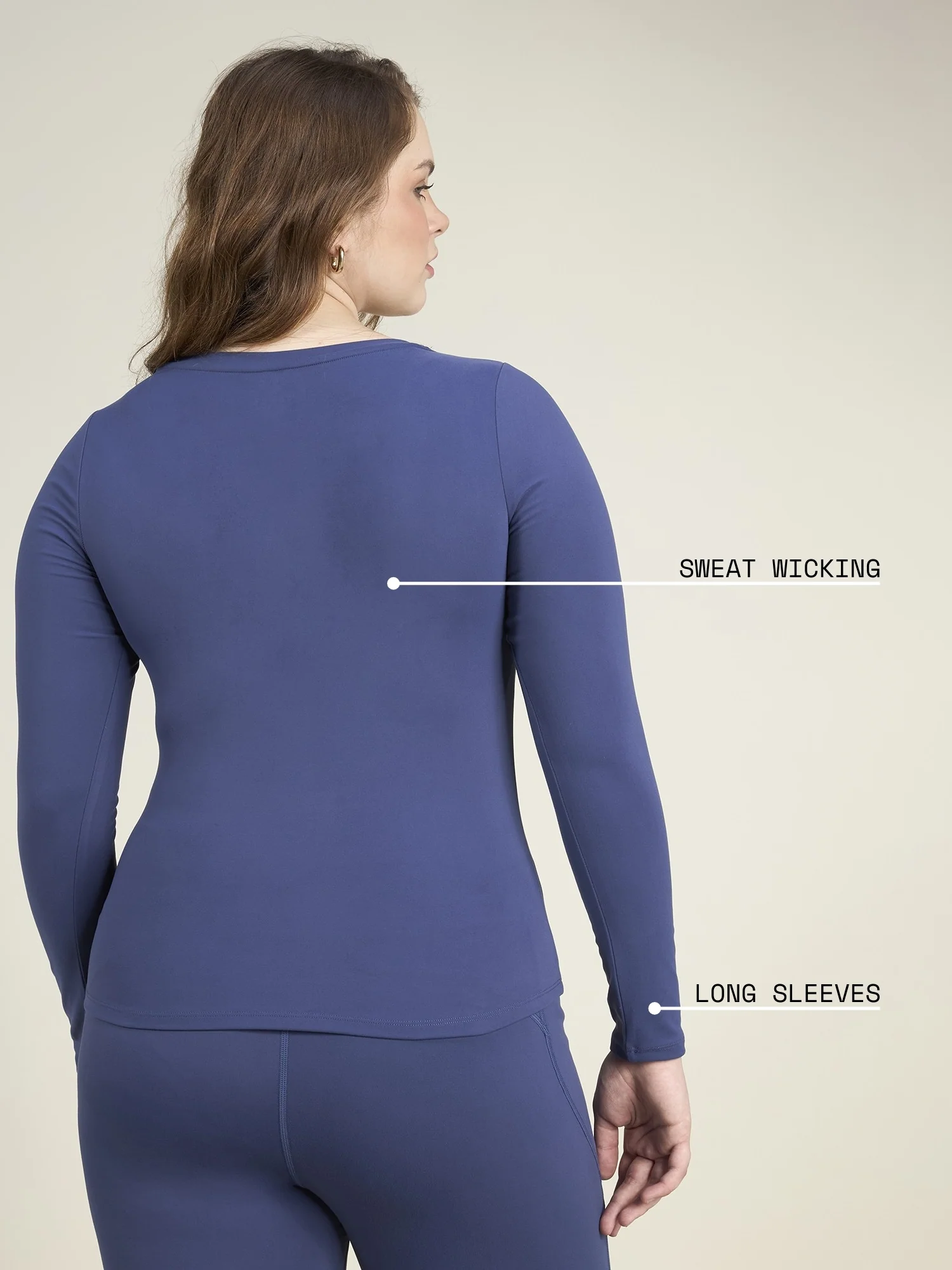 Navy Sculpt Scoop Top - Image 4