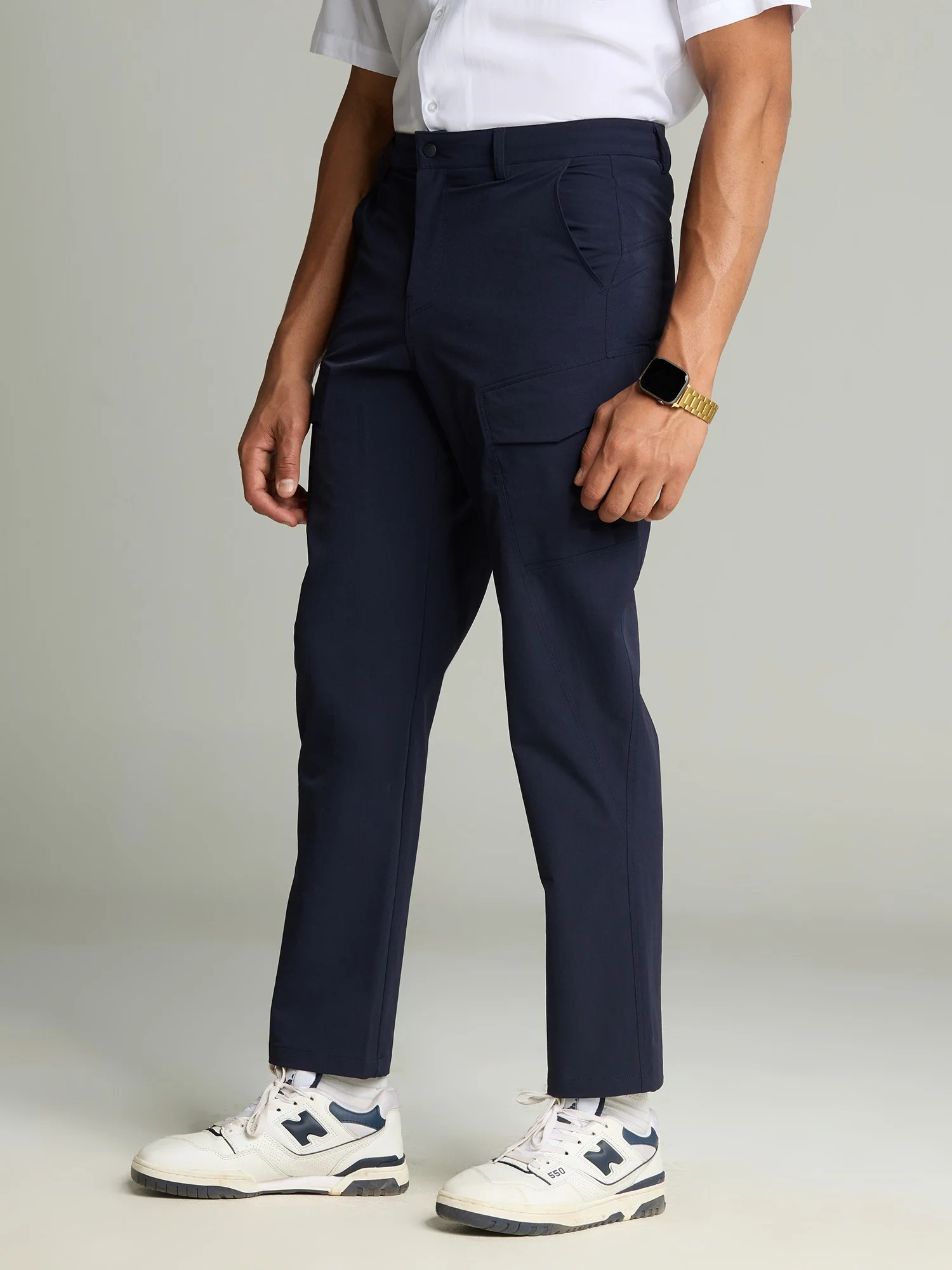 Navy Stride Cargo Pants - Image 6