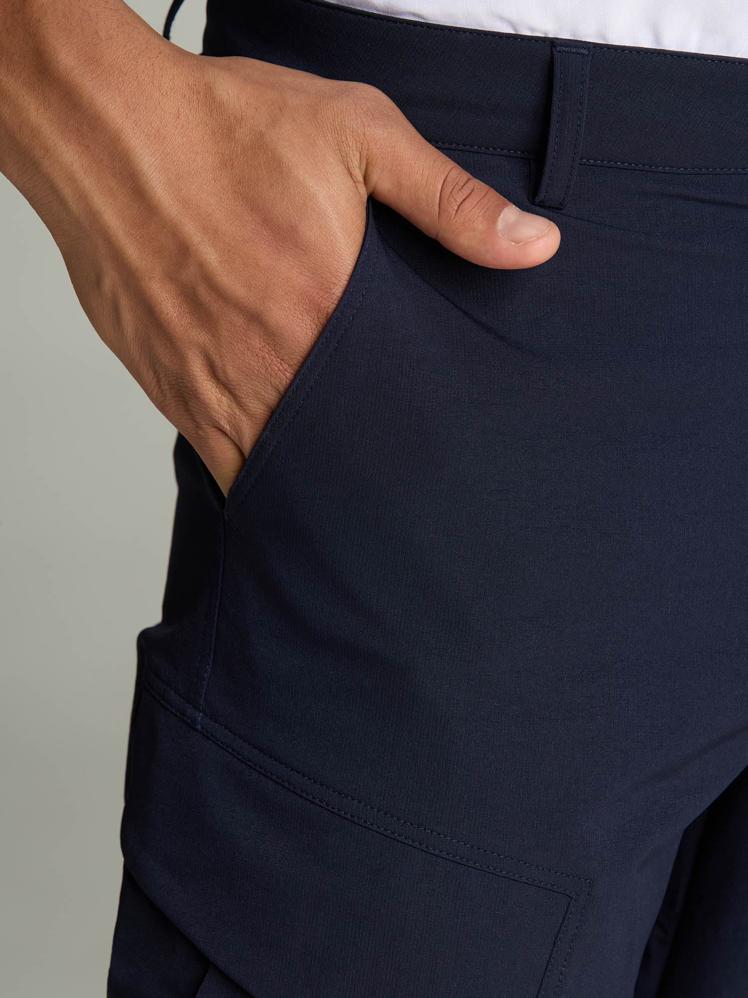 Navy Stride Cargo Pants - Image 7