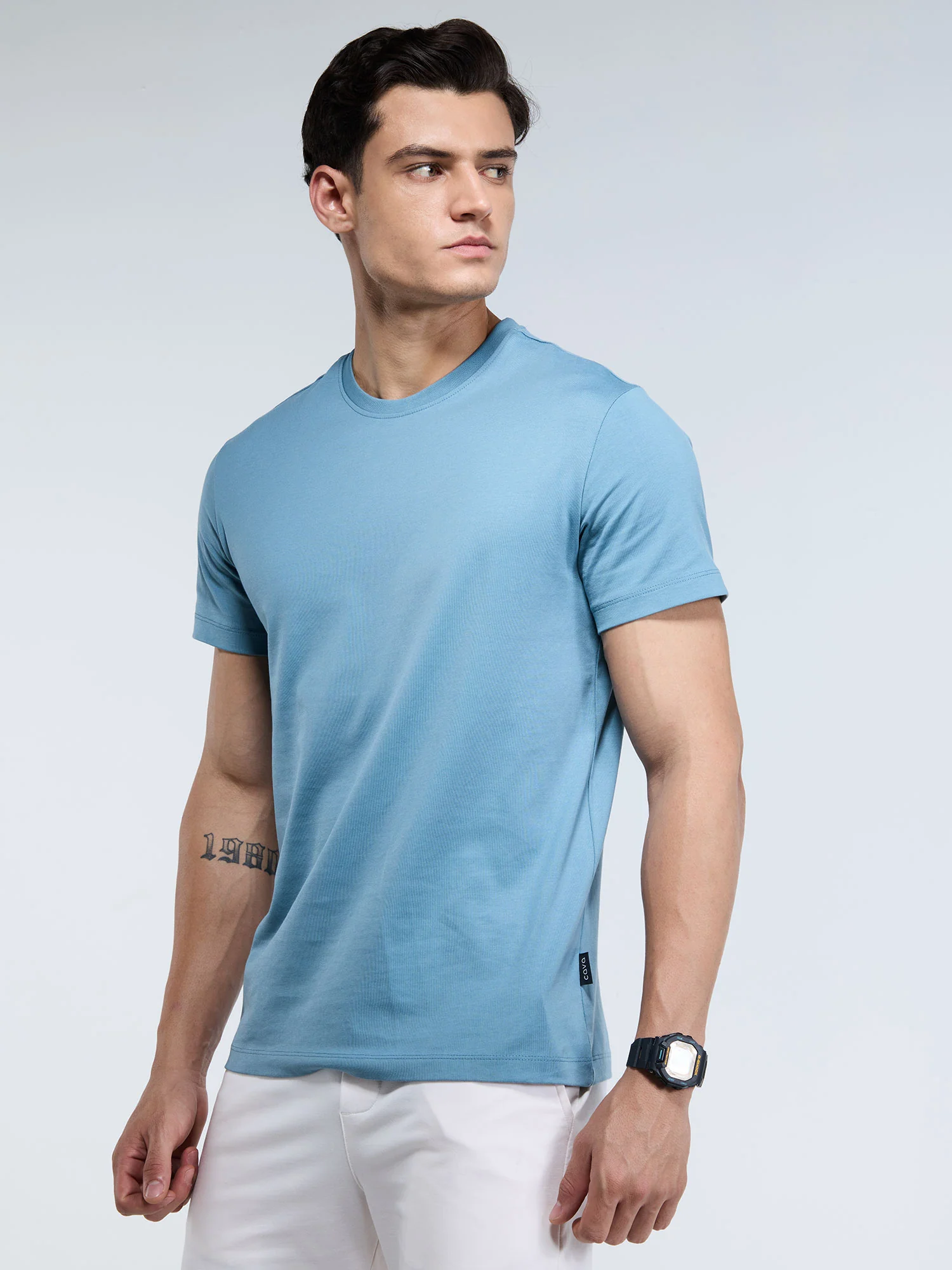Neutral Supima Crew Neck T-shirt - Pack of 2 - Image 6