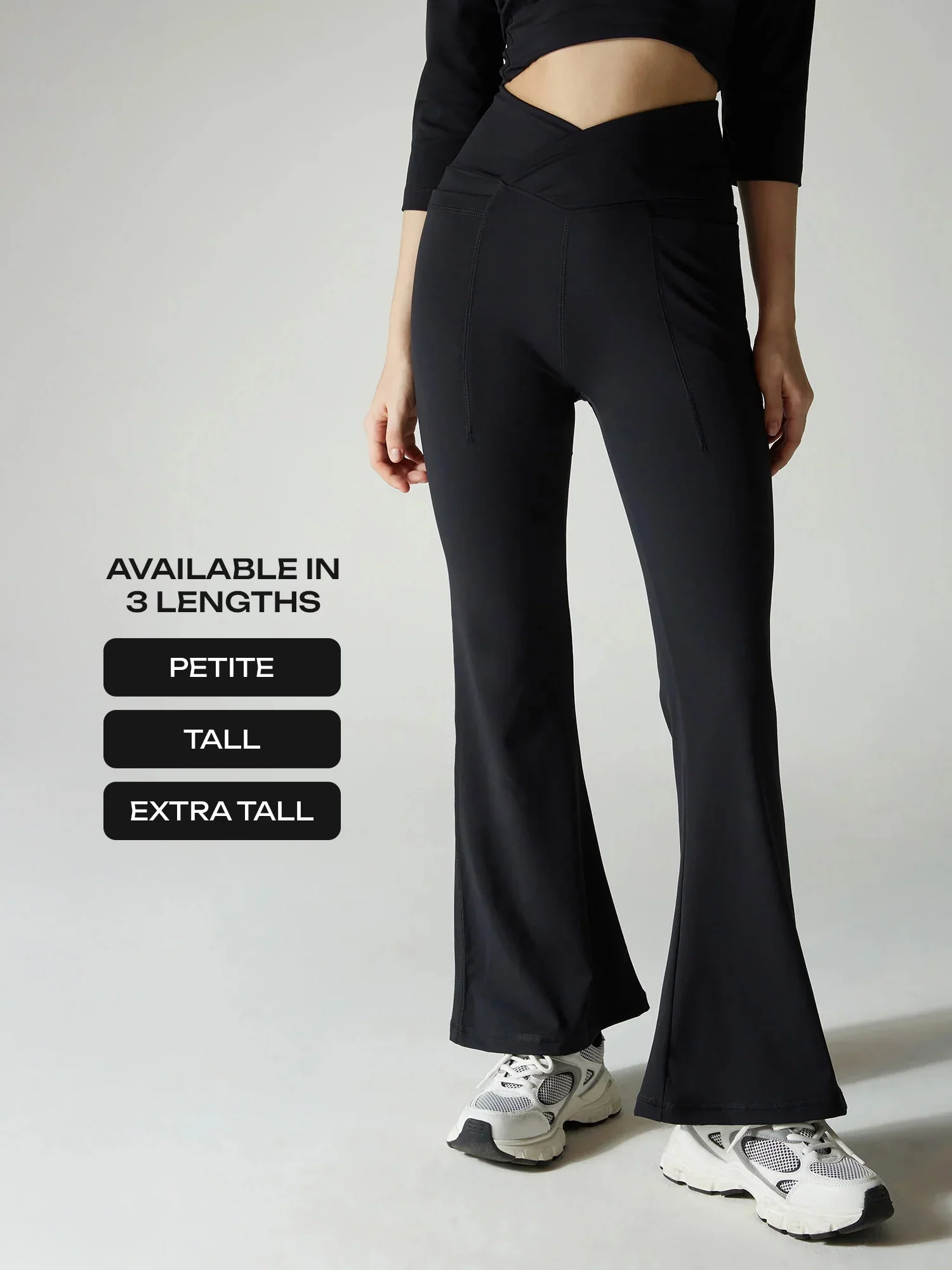 Obsidian Black Hourglass Flared Leggings - Image 11