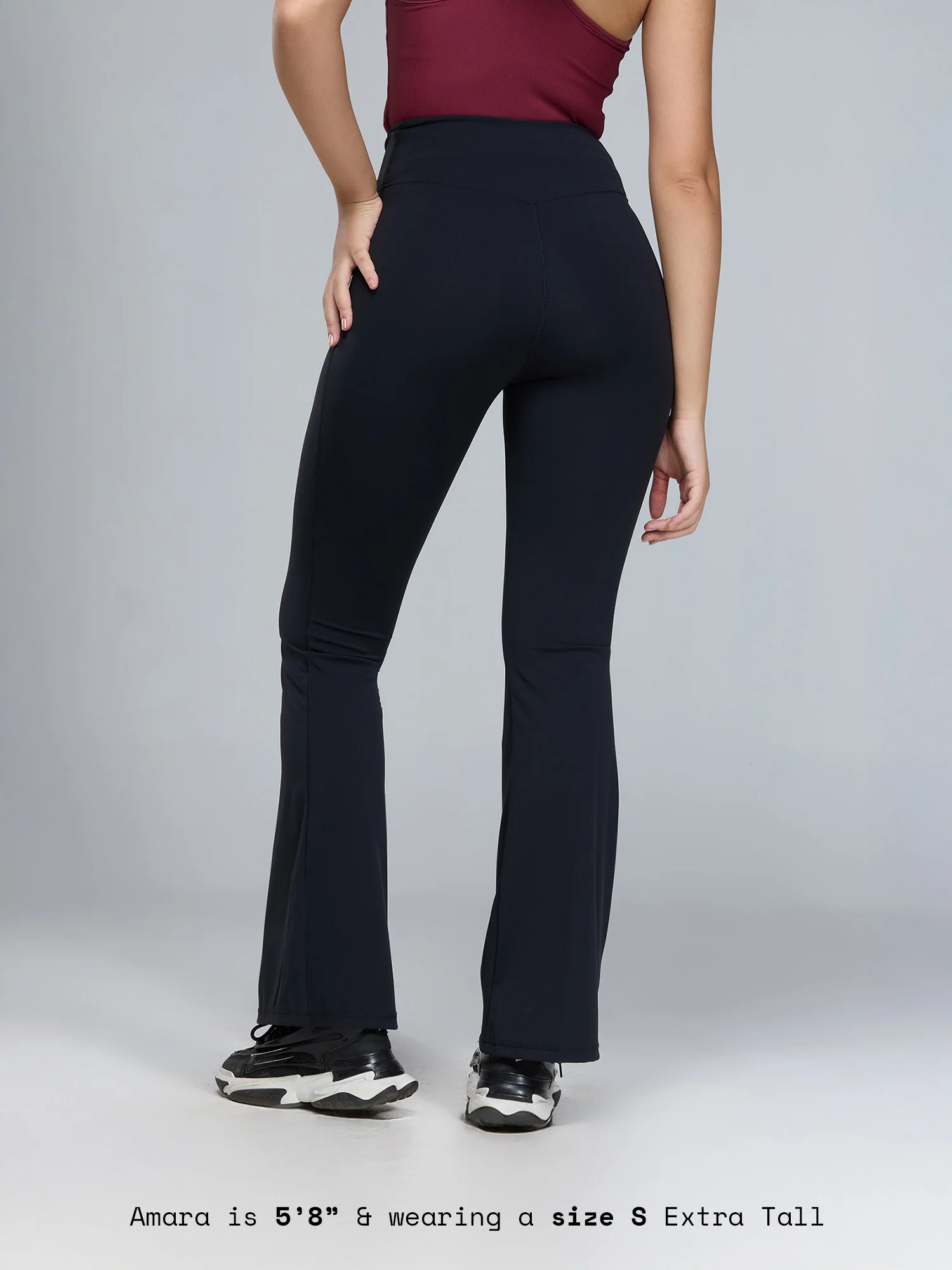 Obsidian Black Hourglass Flared Leggings - Image 32