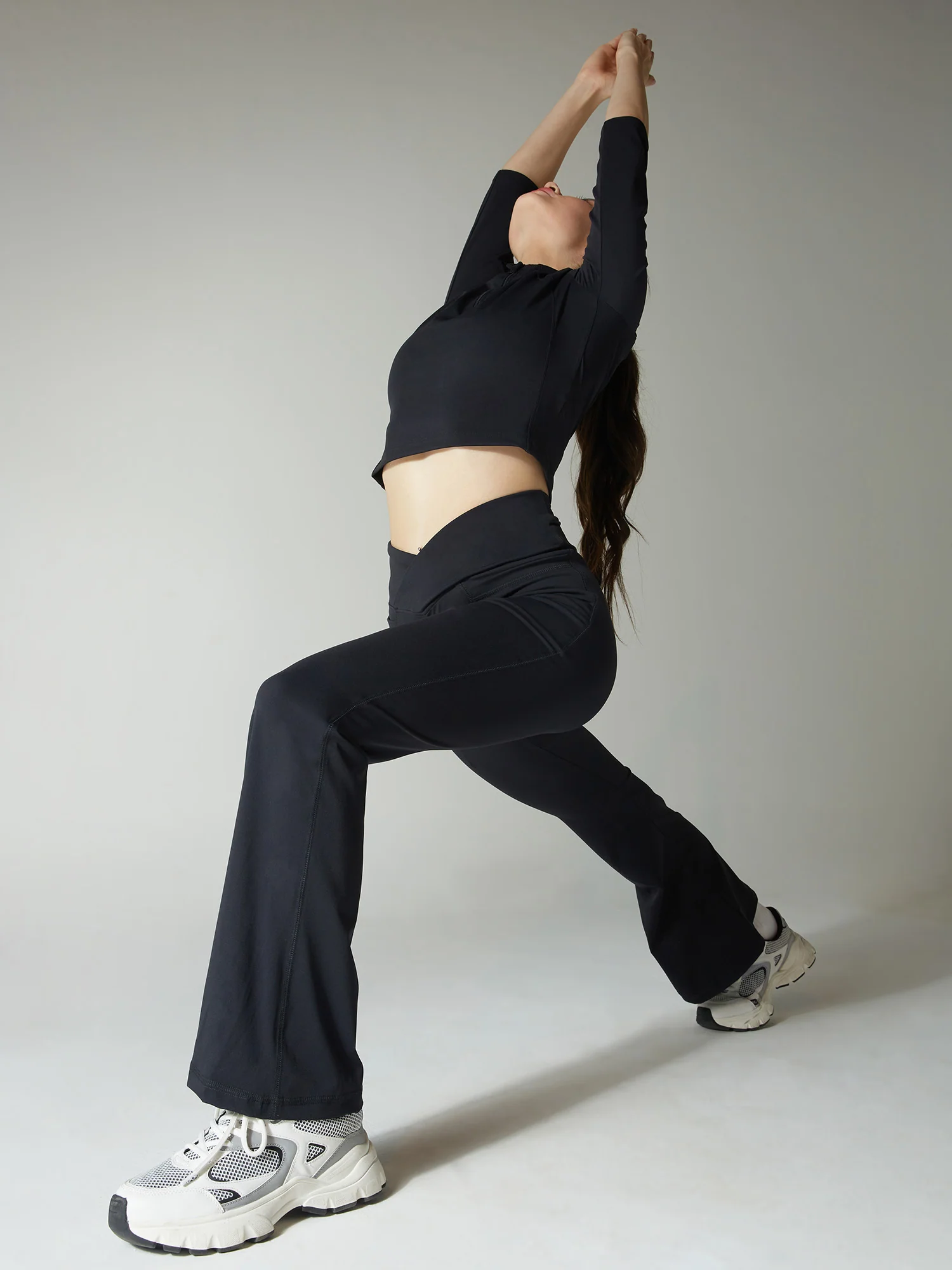 Obsidian Black Petite Hourglass Flared Leggings - Image 8