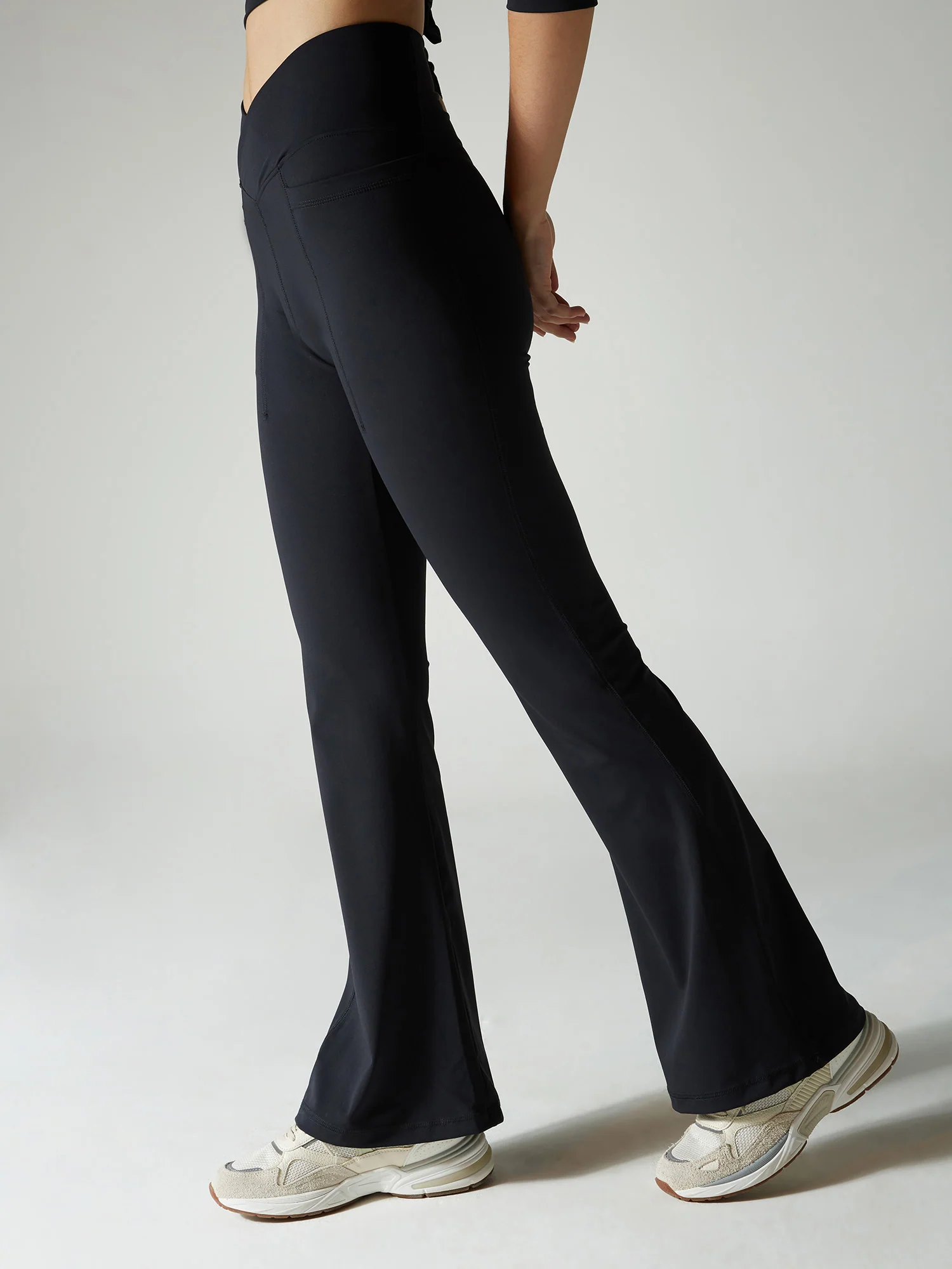 Obsidian Black Tall Hourglass Flared Leggings - Image 6