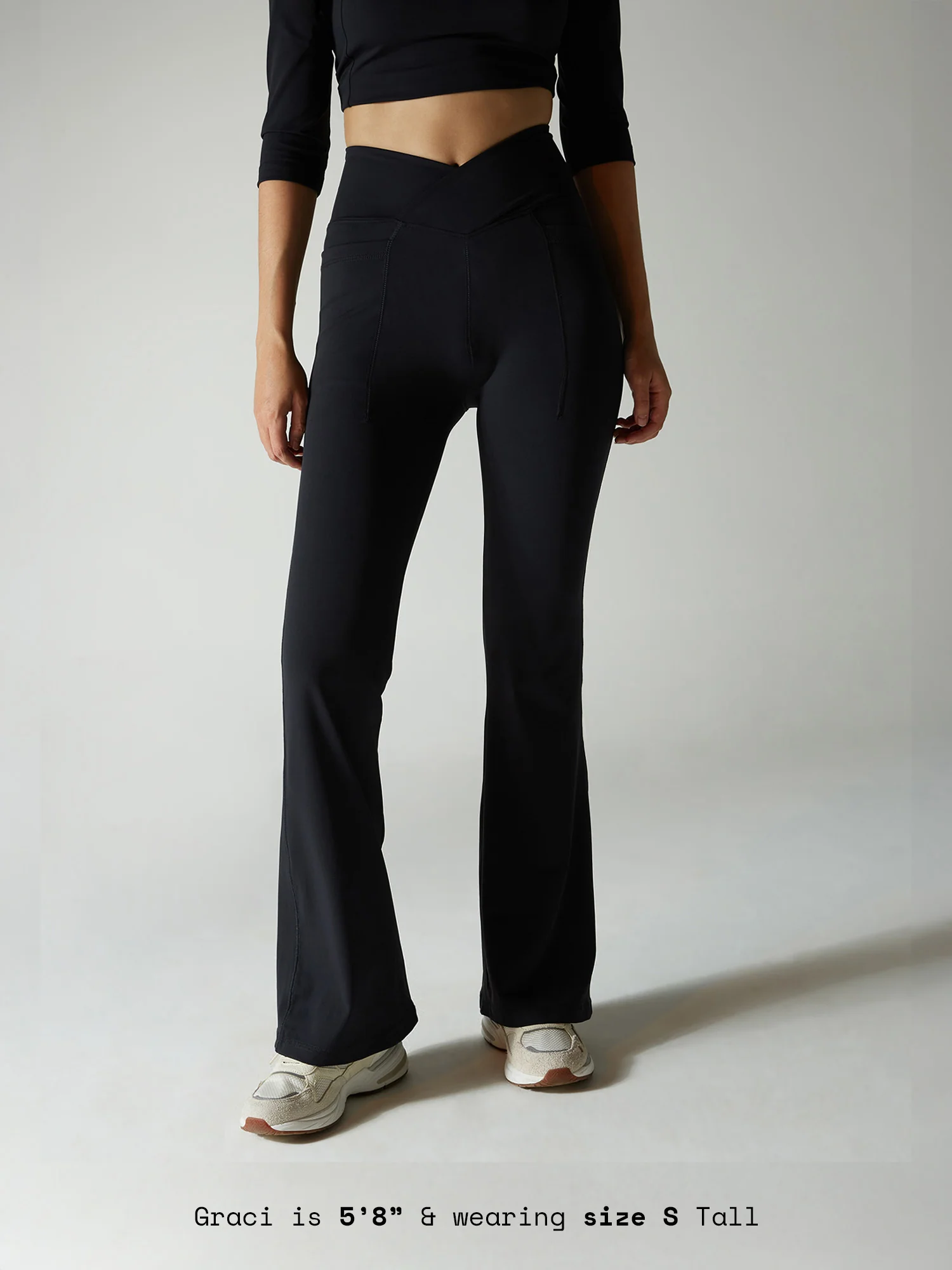 Obsidian Black Tall Hourglass Flared Leggings - Image 8
