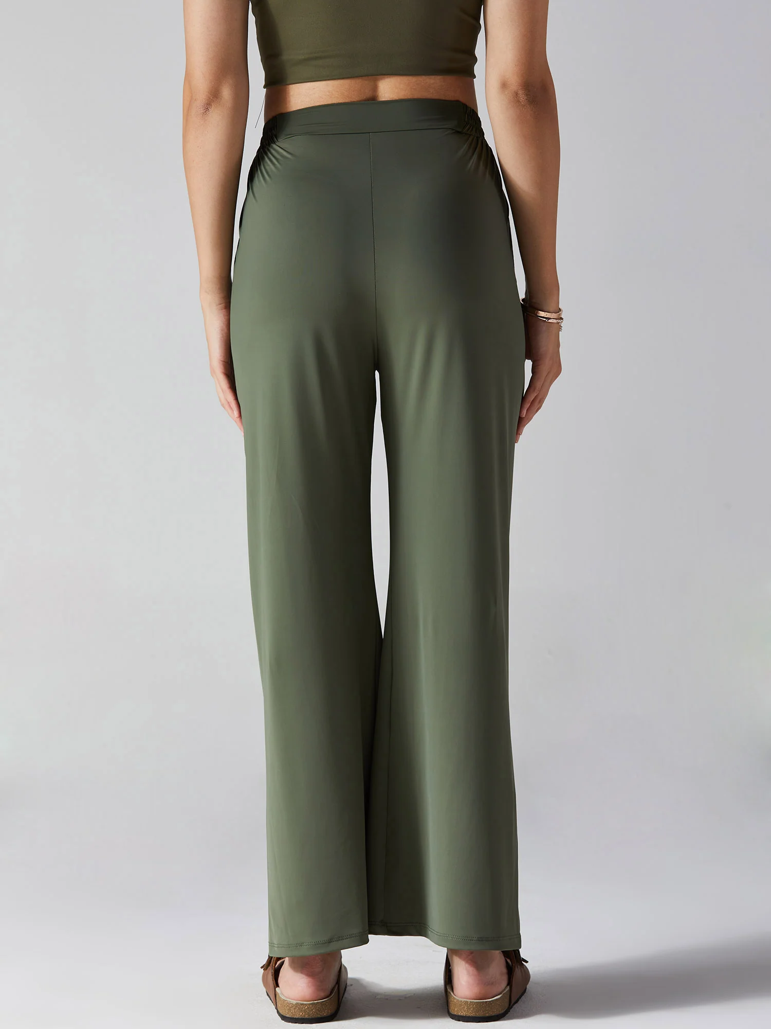 Olive AirLuxe Trousers - Image 3