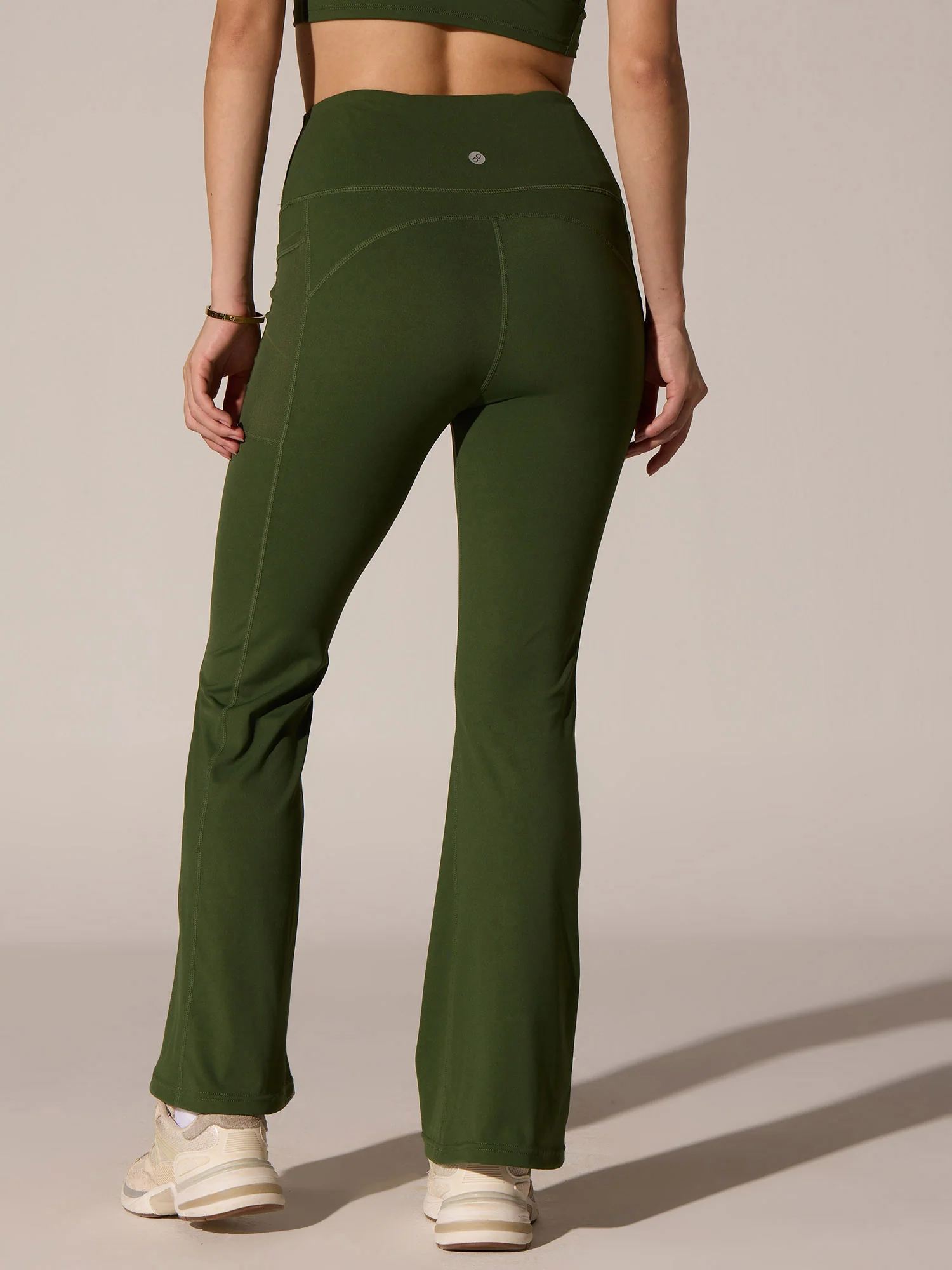 Olive All-Day Flex Flare Pants - Image 4