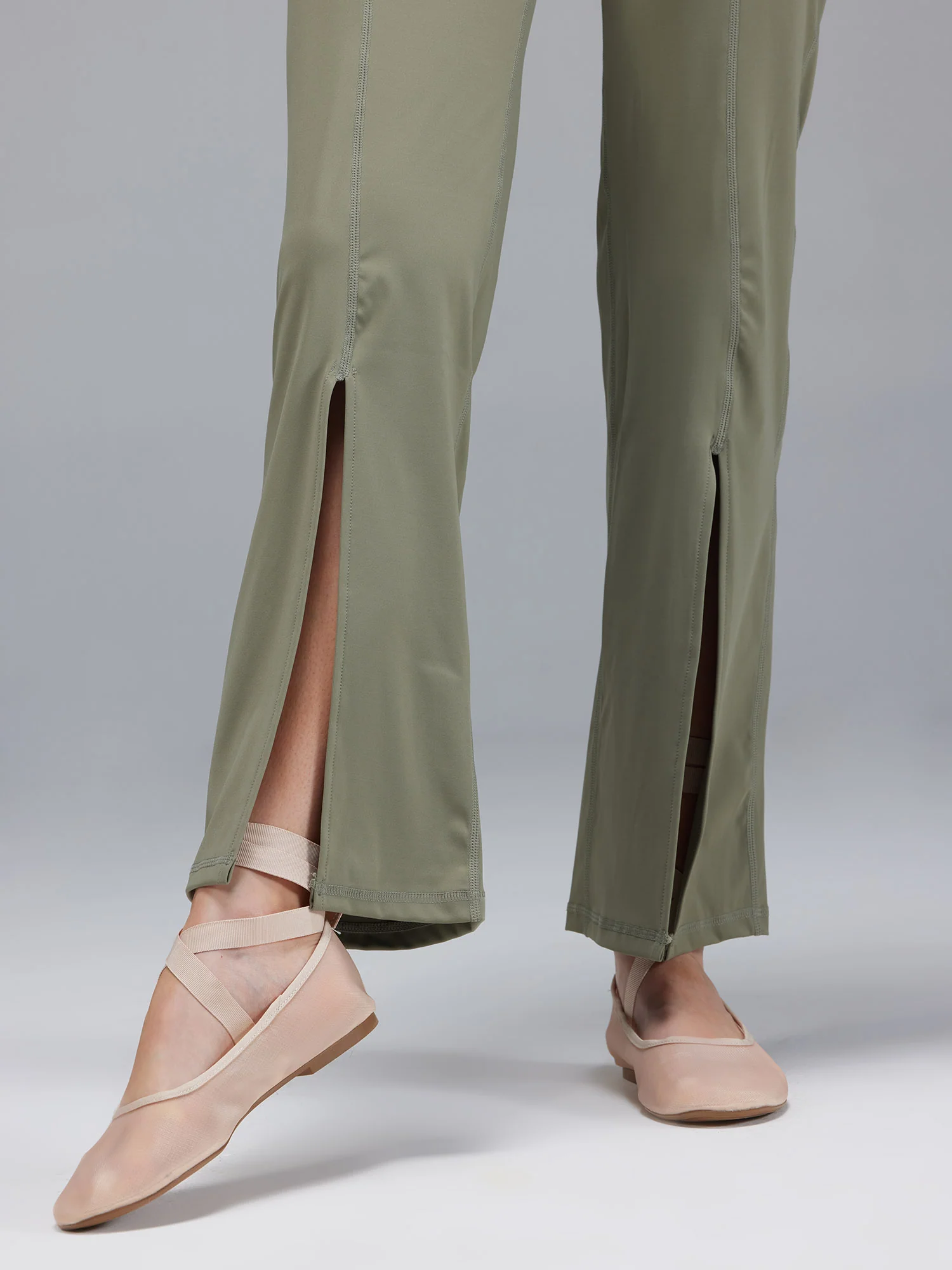 Olive Retro Flare Pants - Image 5
