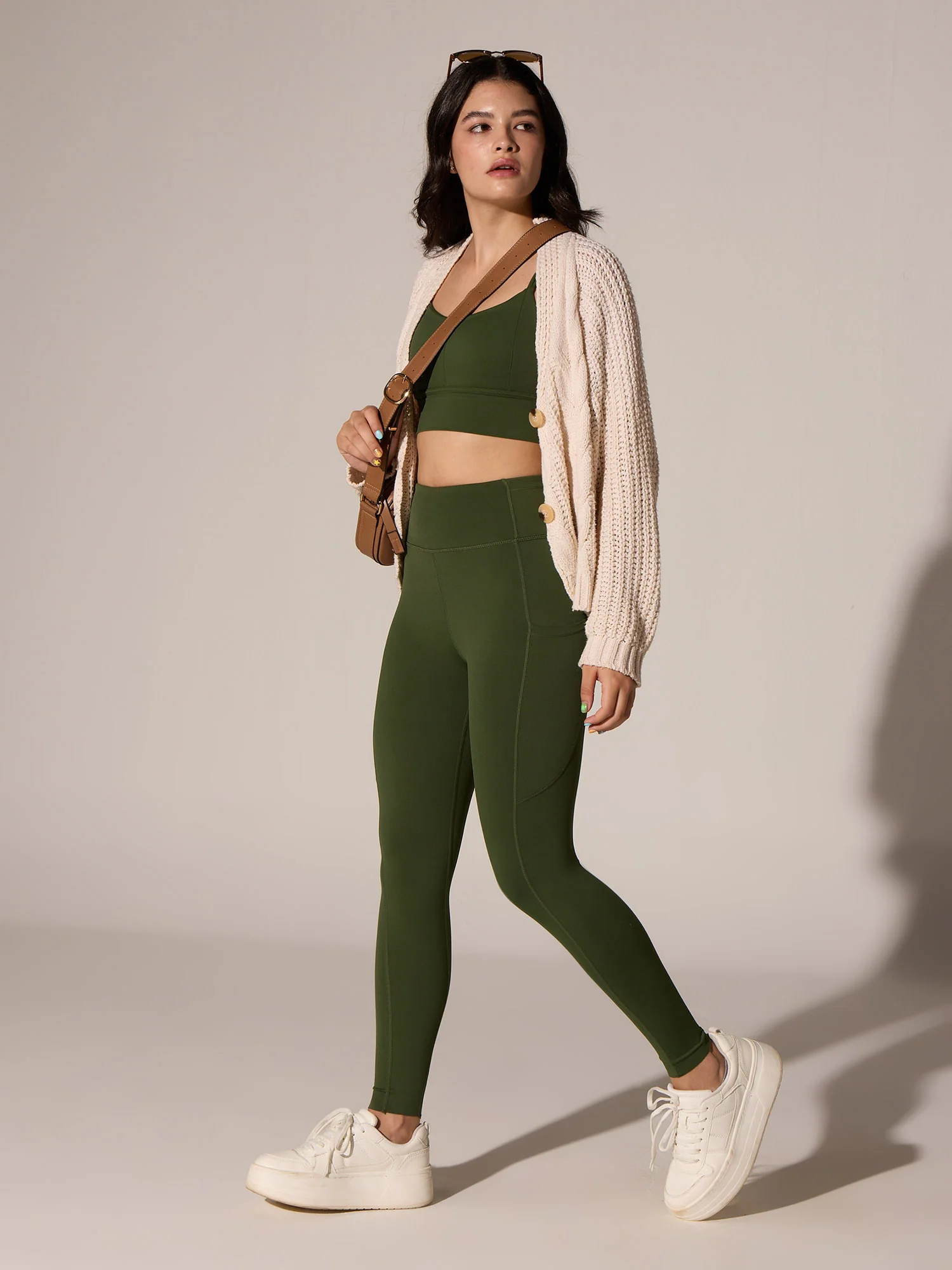 Olive Septa Pocket Leggings - Image 2