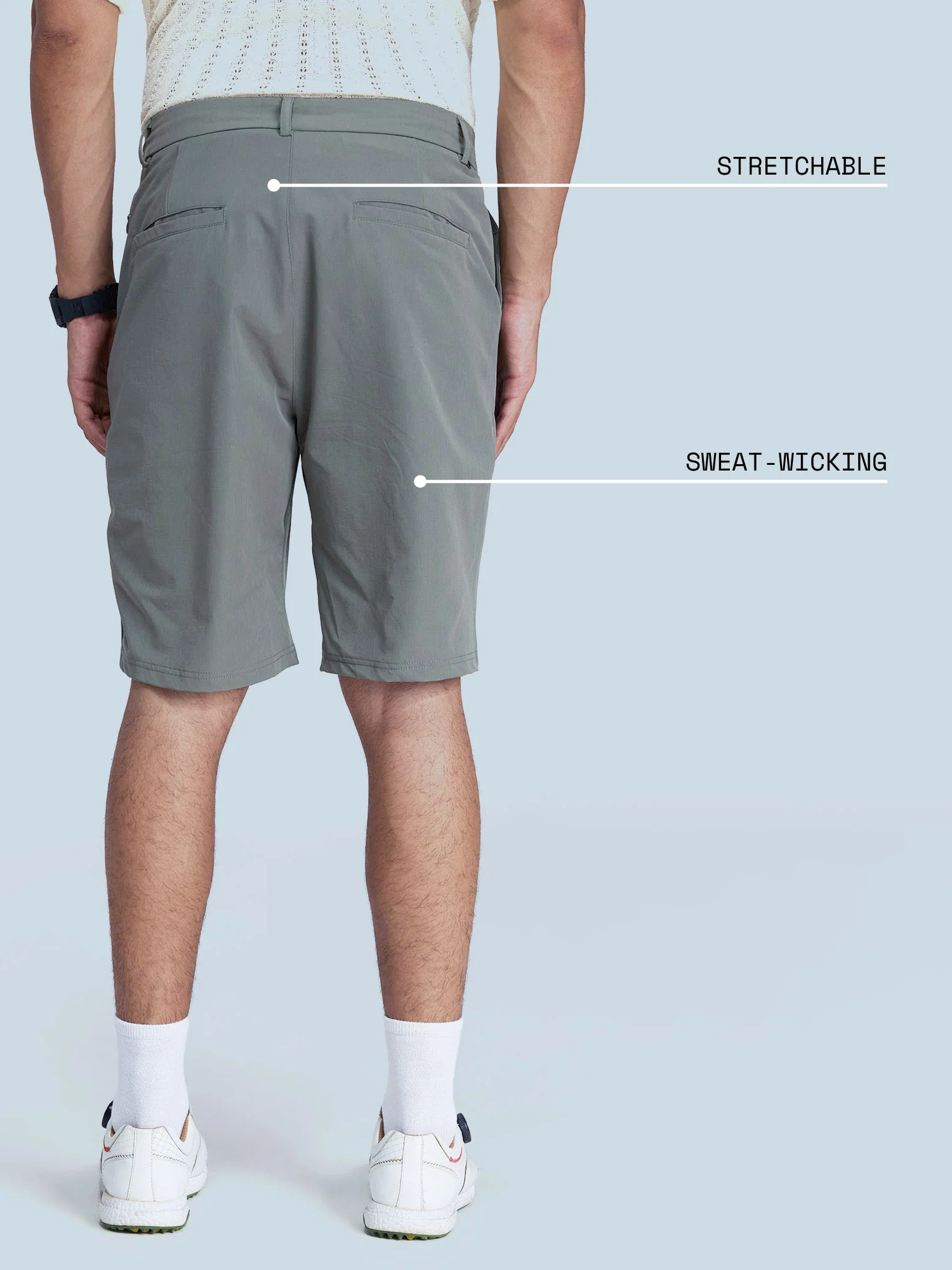 Olive Stride Golf Shorts - Image 3