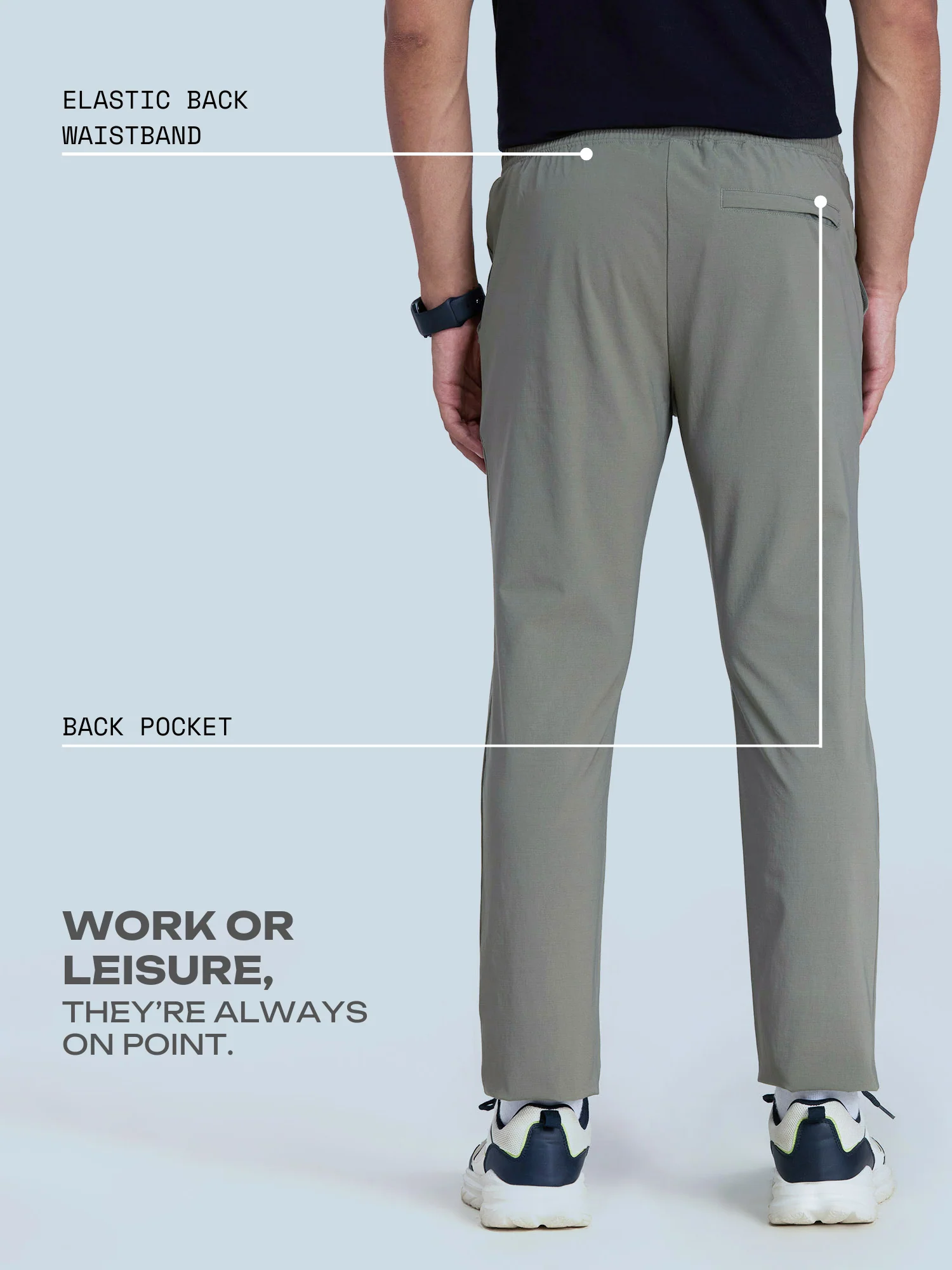 Olive Workleisure Pants - Image 3