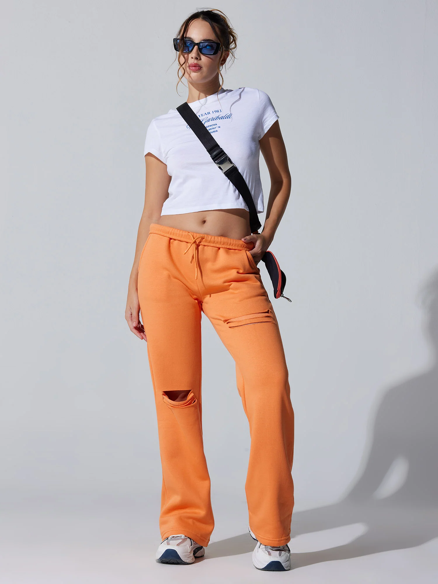 Orange Dual Slit Adapt Joggers - Image 2