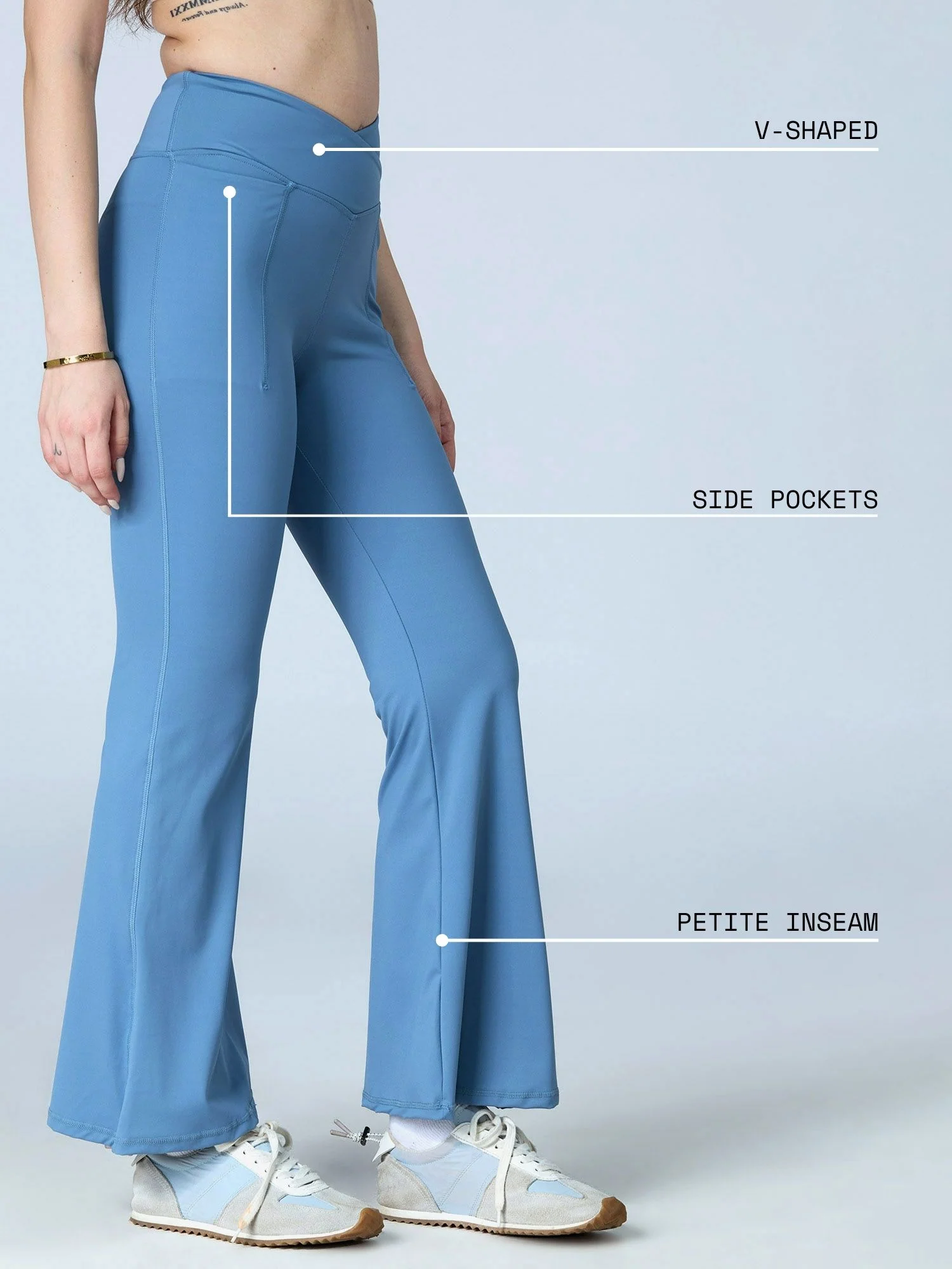 Pebble Hourglass Flared Leggings - Image 4