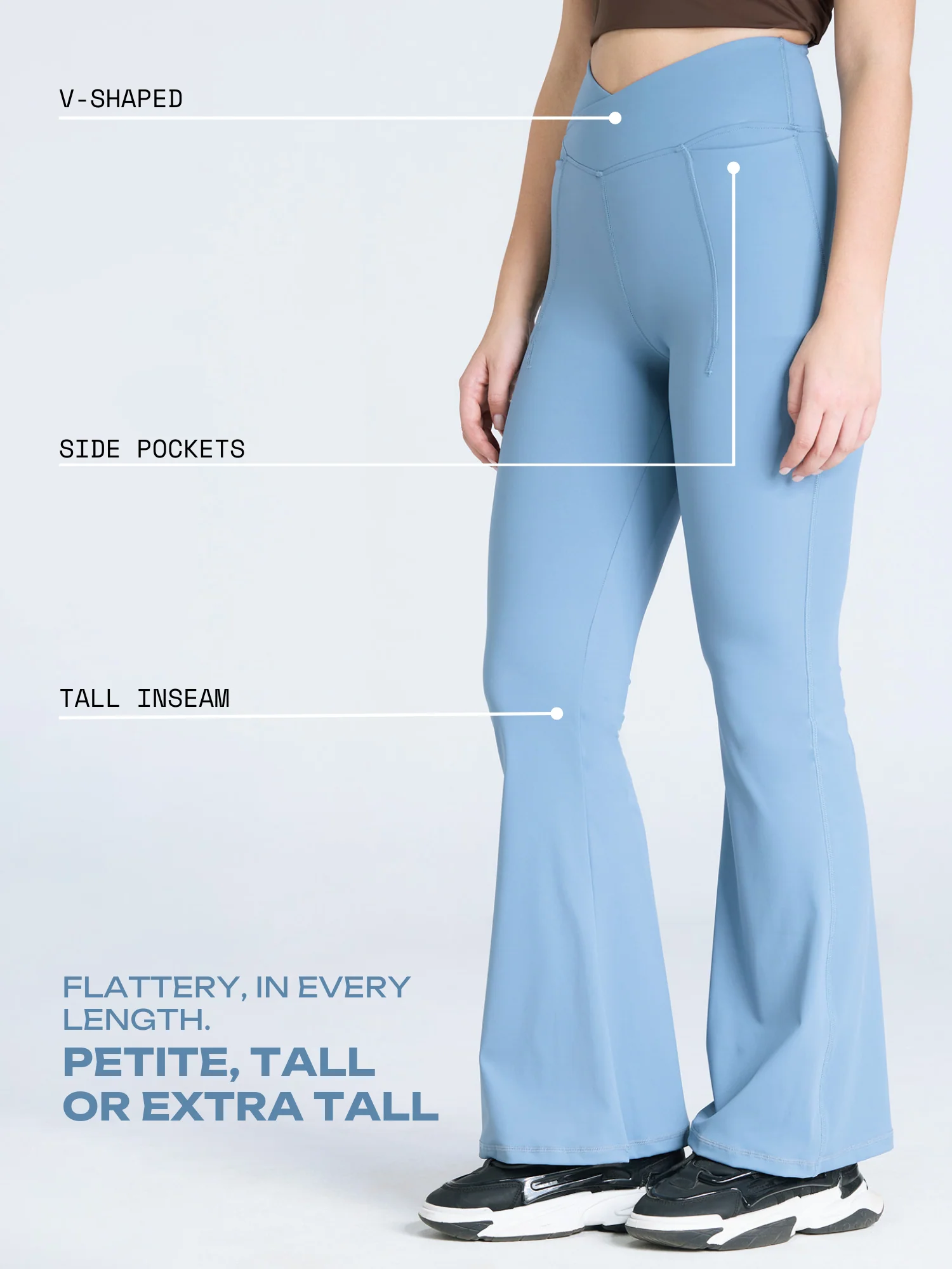 Pebble Tall Hourglass Flared Leggings - Image 3