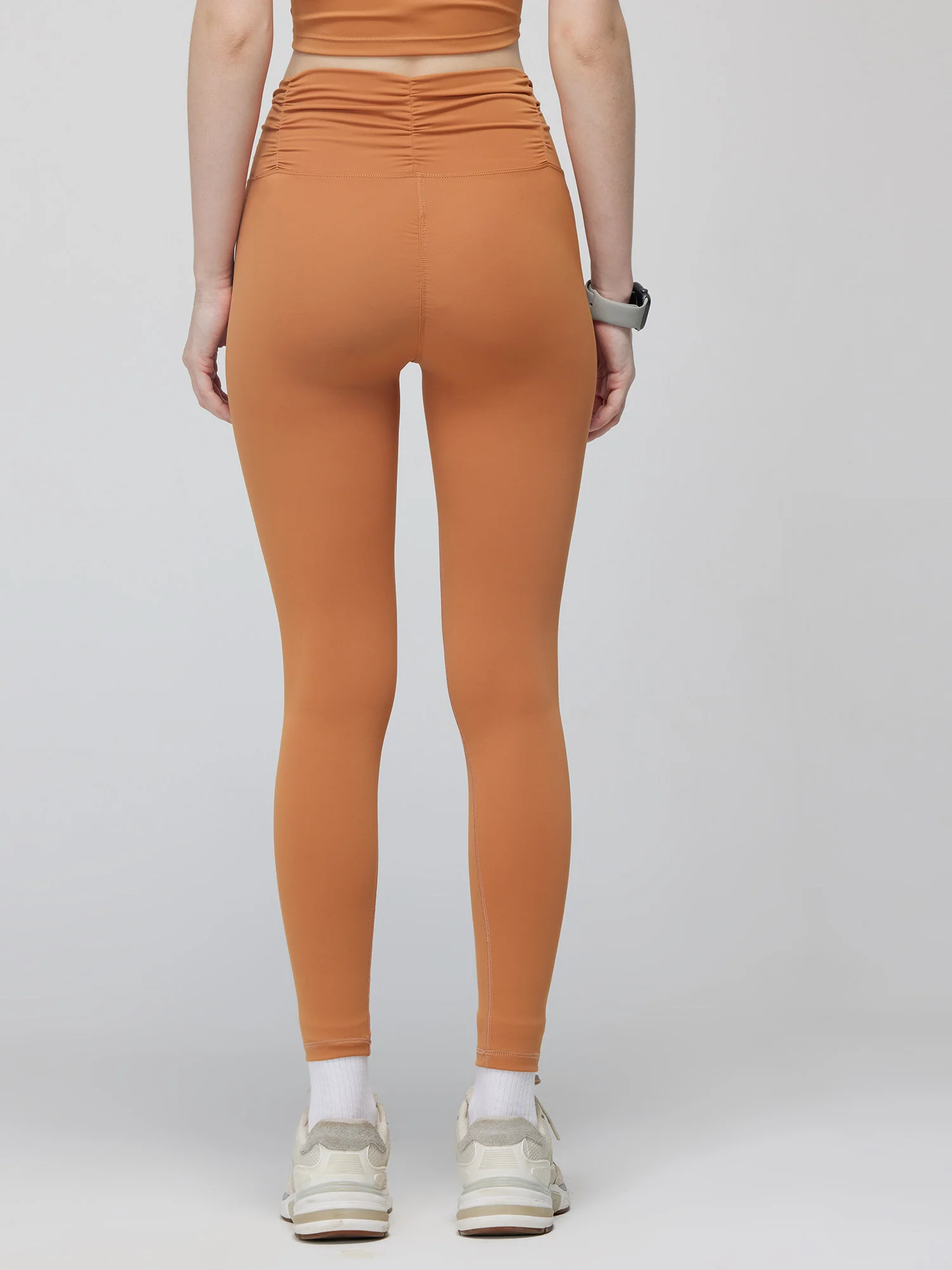 Pecan Ruched Waist Leggings - Image 6
