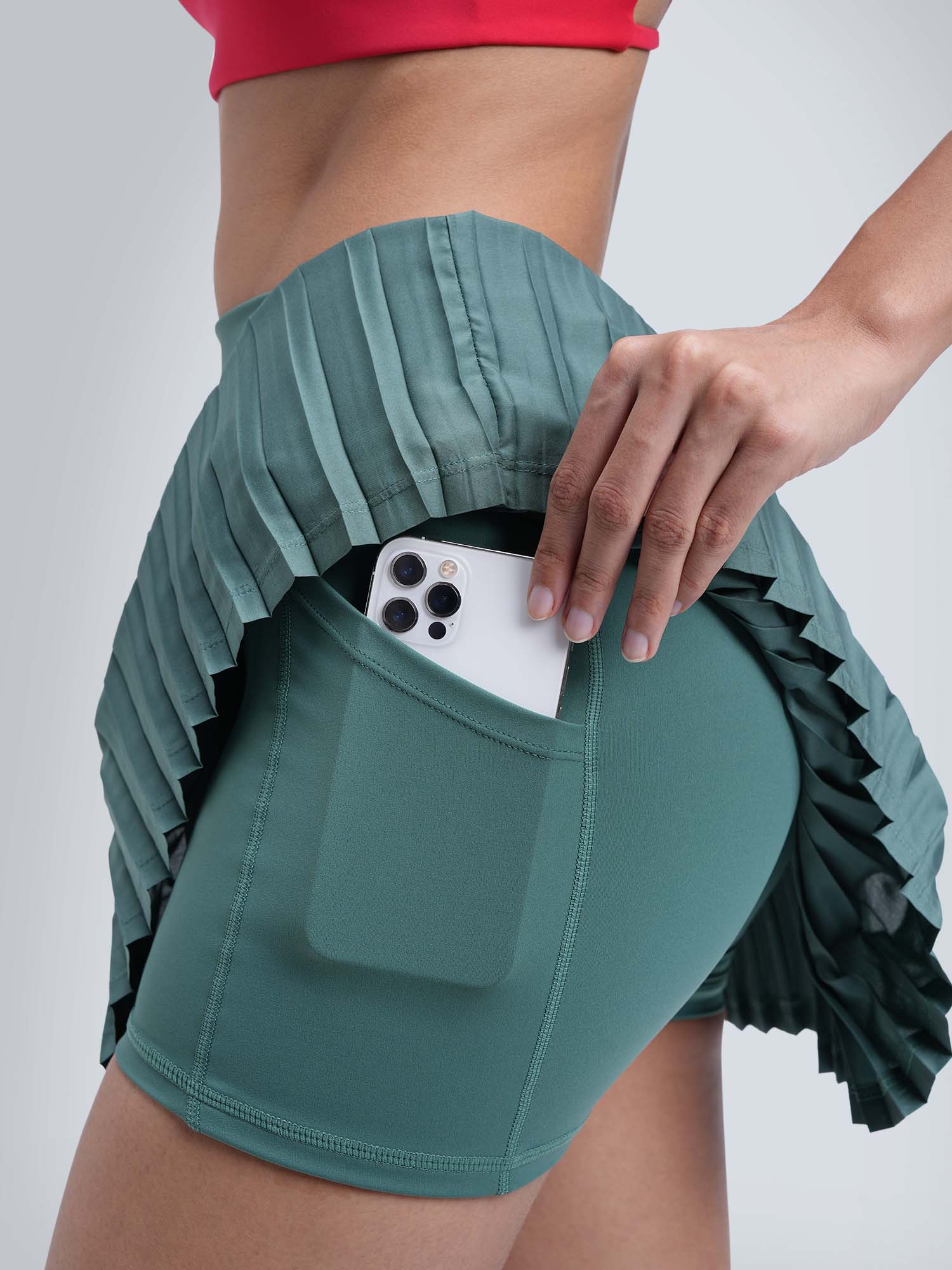 Pine Plie Pleated Skort - Image 7
