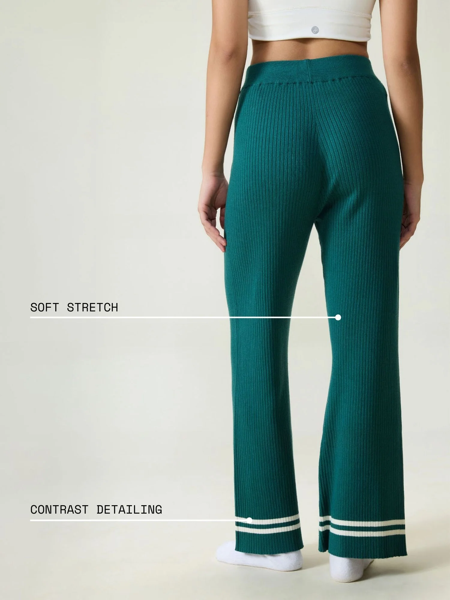 Pine Rib-knit Trousers - Image 4