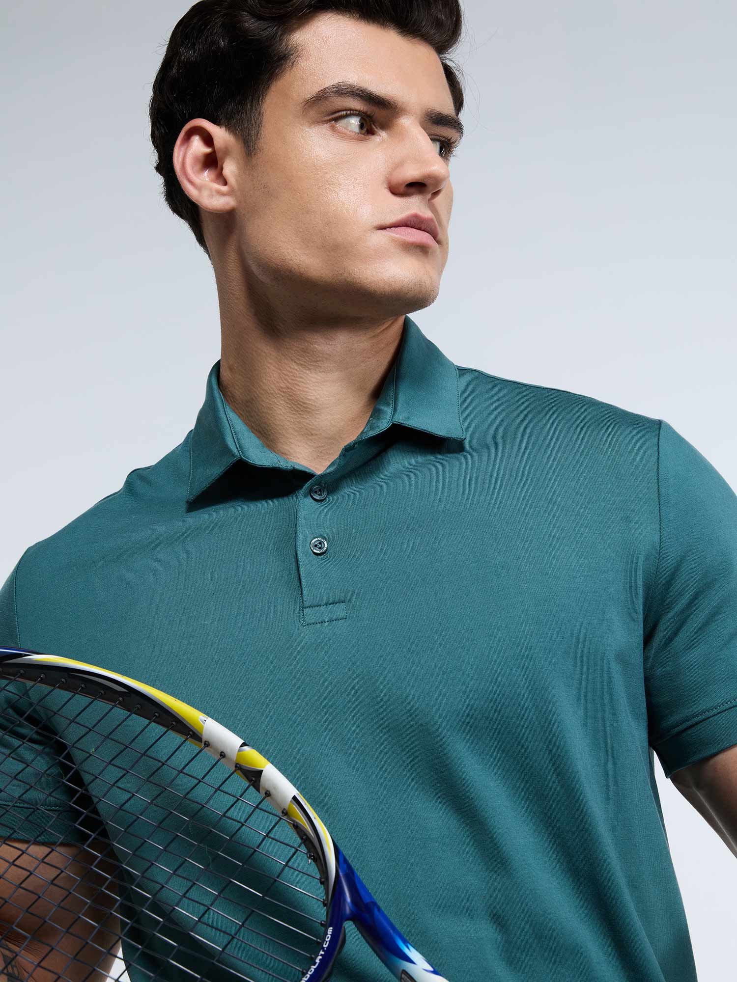 Pine Supima Polo T-Shirt - Regular Fit - Image 8