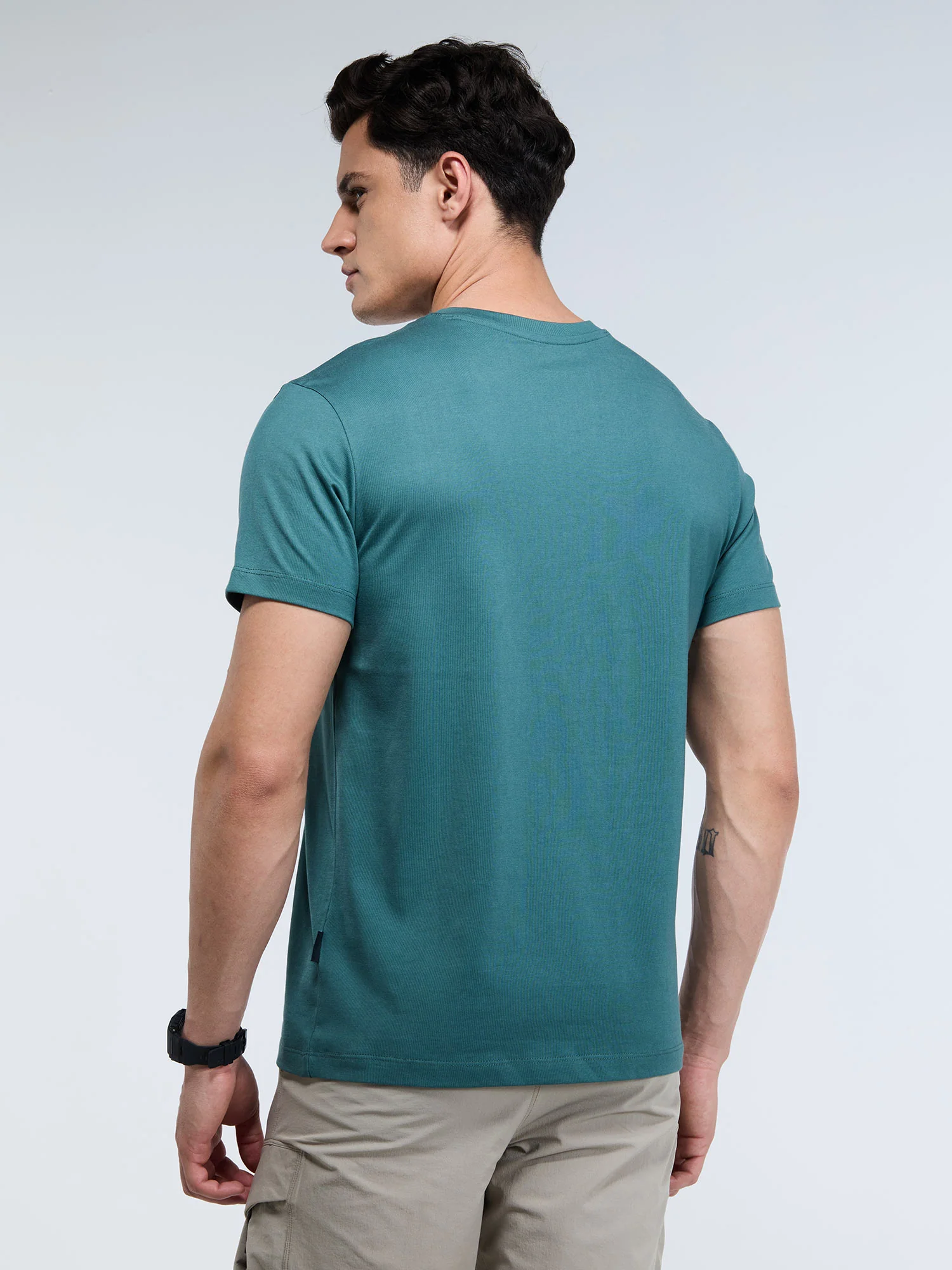 Pine Supima V Neck T-Shirt - Regular Fit - Image 6