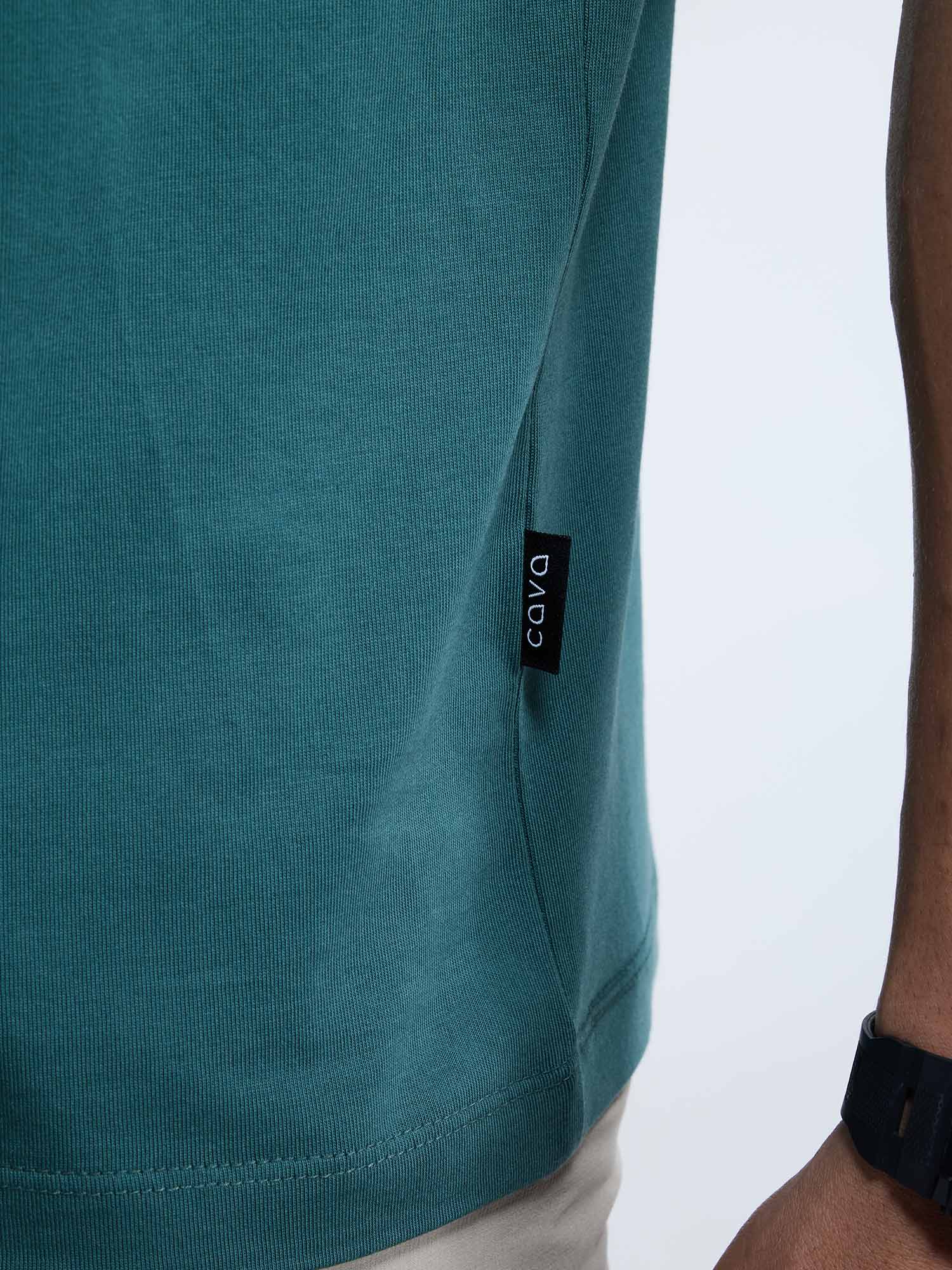 Pine Supima V Neck T-Shirt - Regular Fit - Image 7