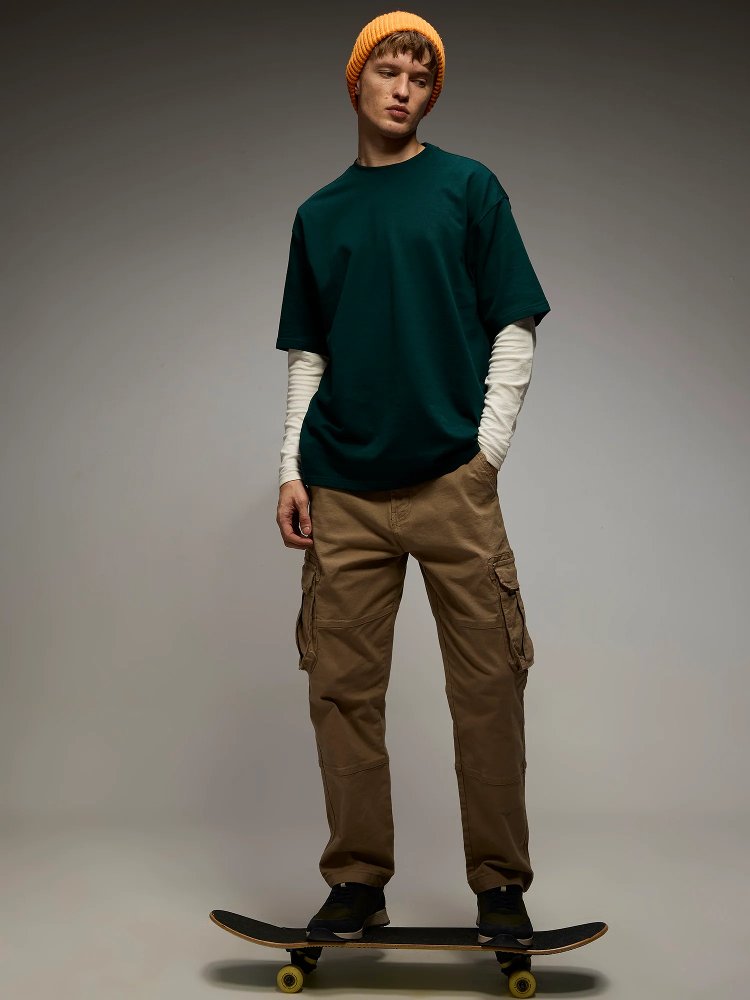Pine Trackline Oversized Printed Tee - Men - Image 2