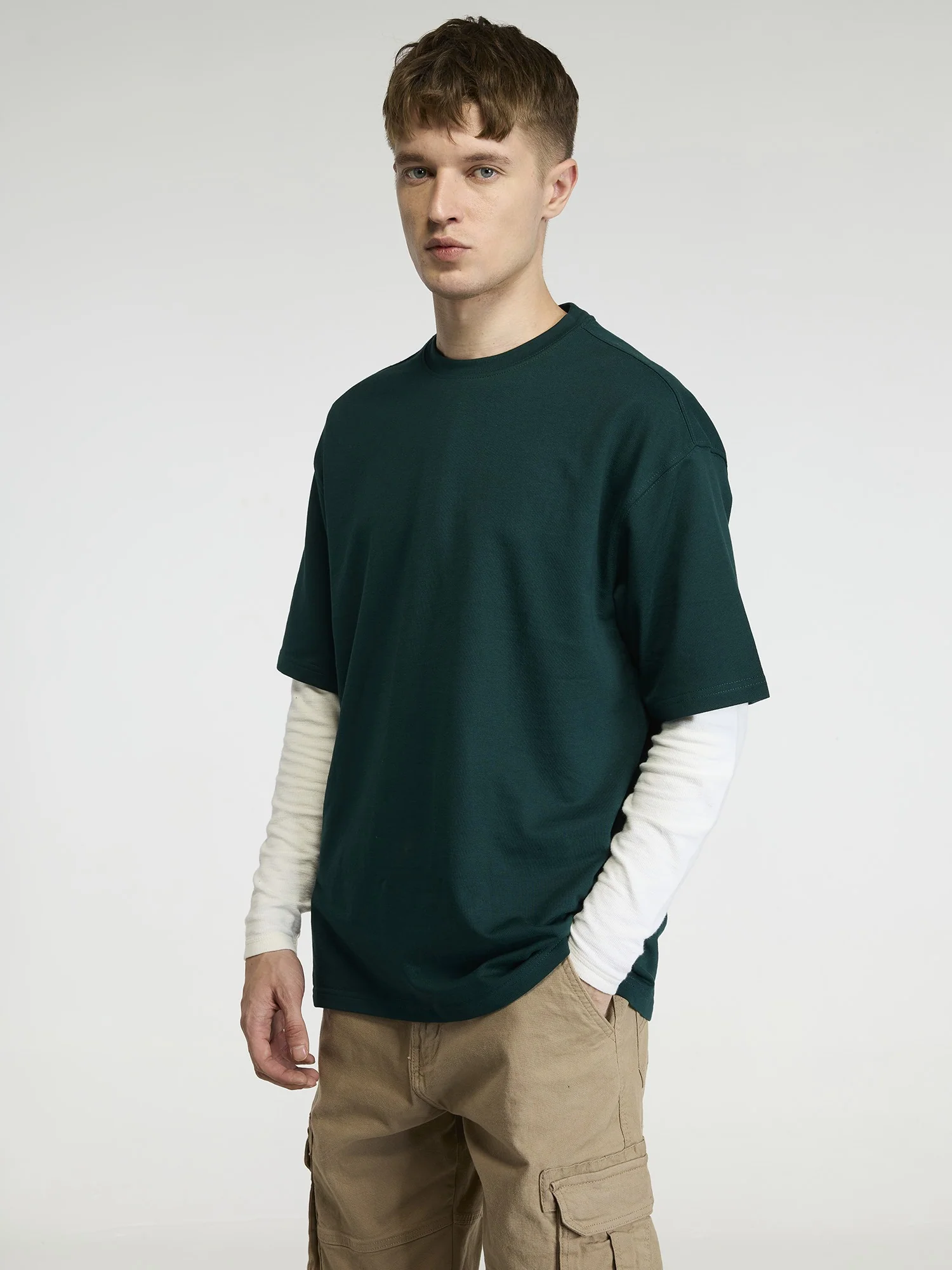 Pine Trackline Oversized Printed Tee - Men - Image 6