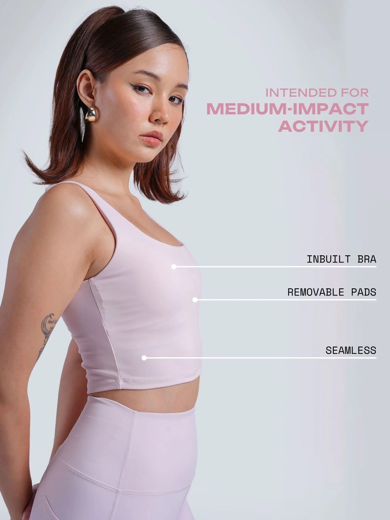 Pink Aerial Crop Tank - Image 3