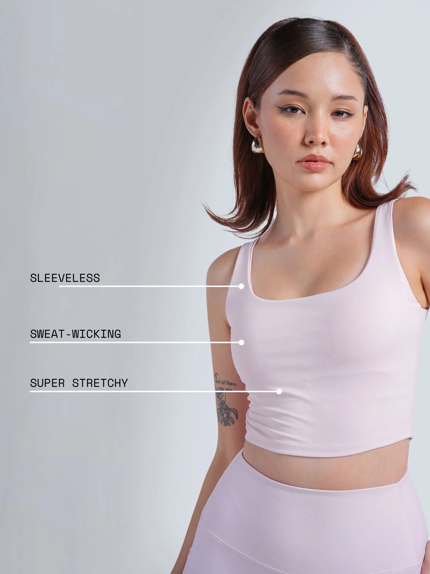 Pink Aerial Crop Tank - Image 4