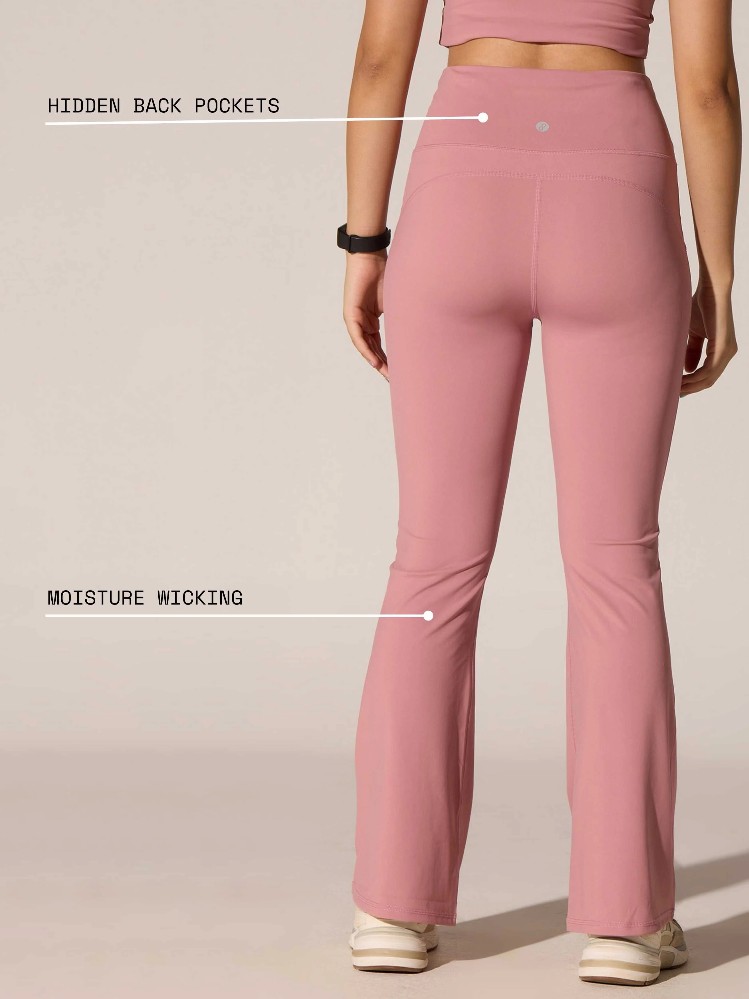Pink All-In Bootcut Flare Pants - Image 8