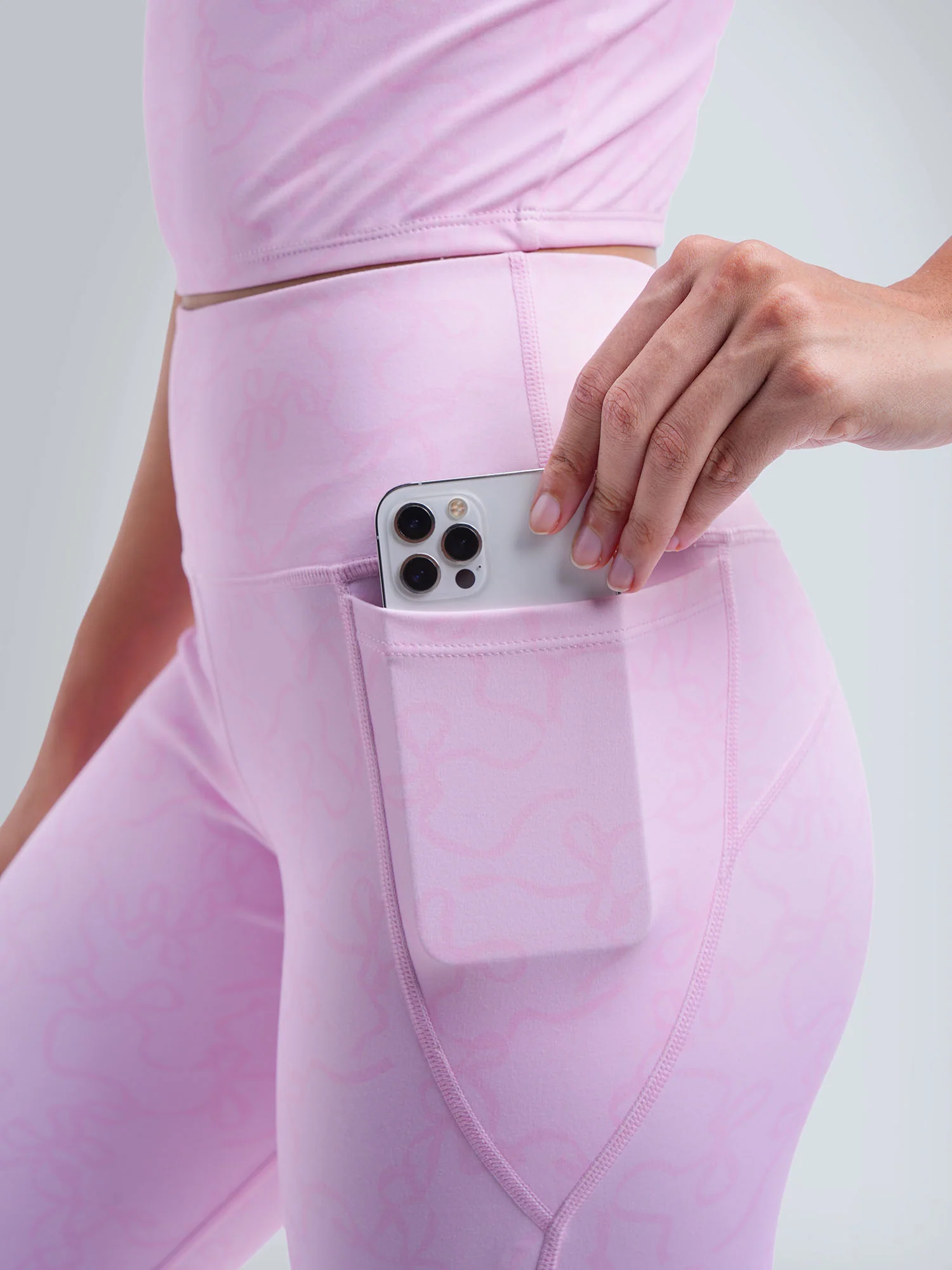 Pink Bow Sculpt Core Leggings - Image 7