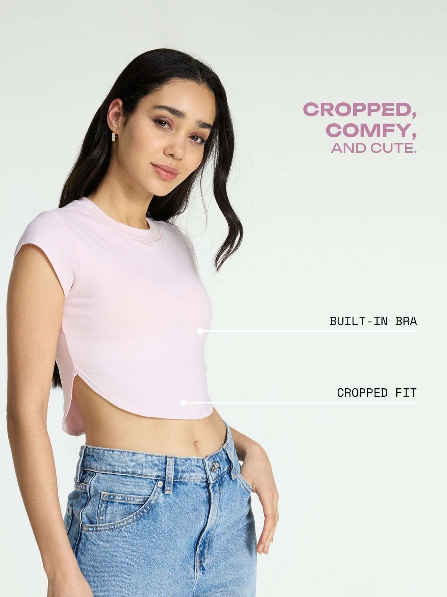 Pink Cotton Baby Tee - Image 3
