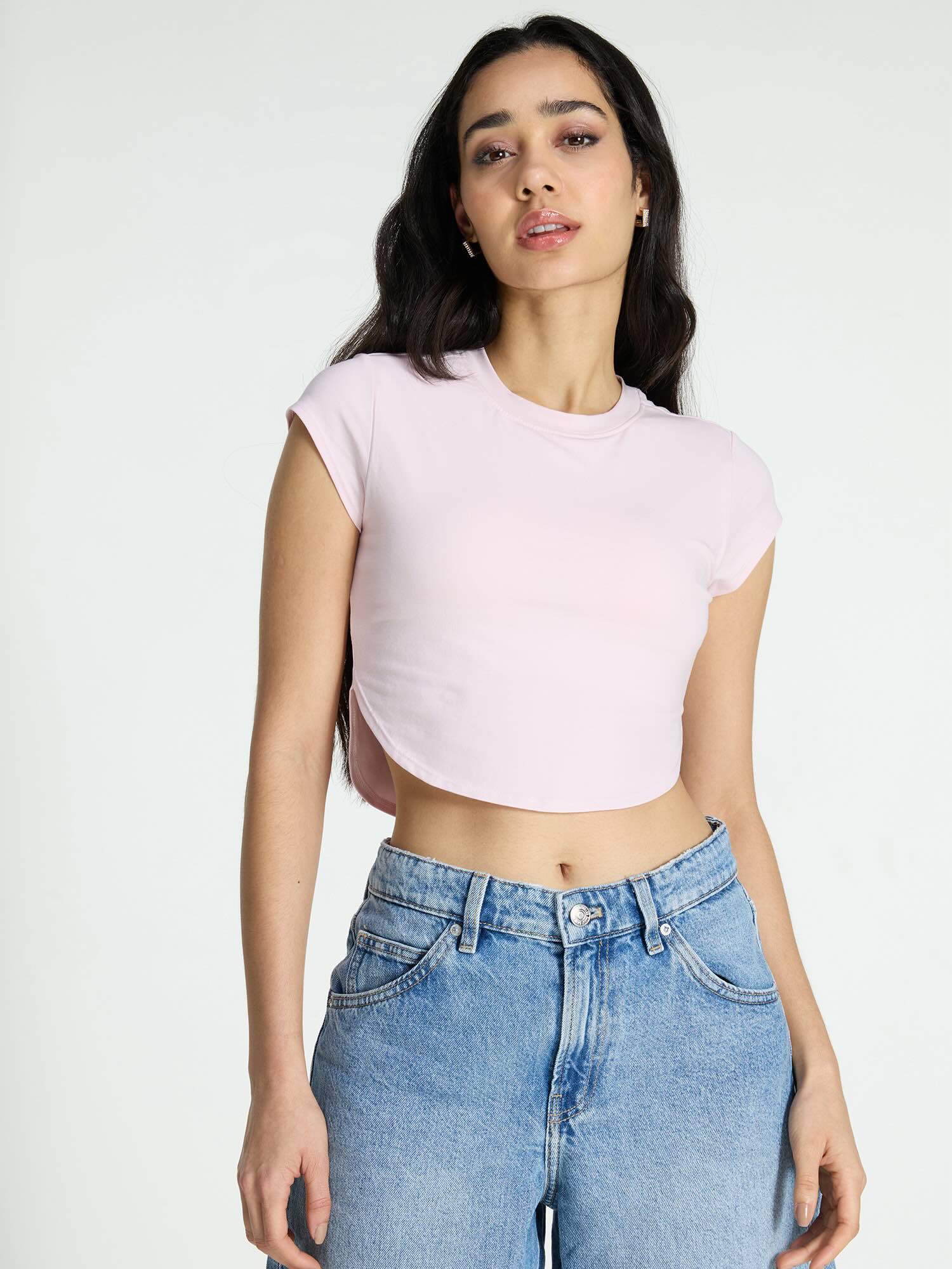 Pink Cotton Baby Tee - Image 5