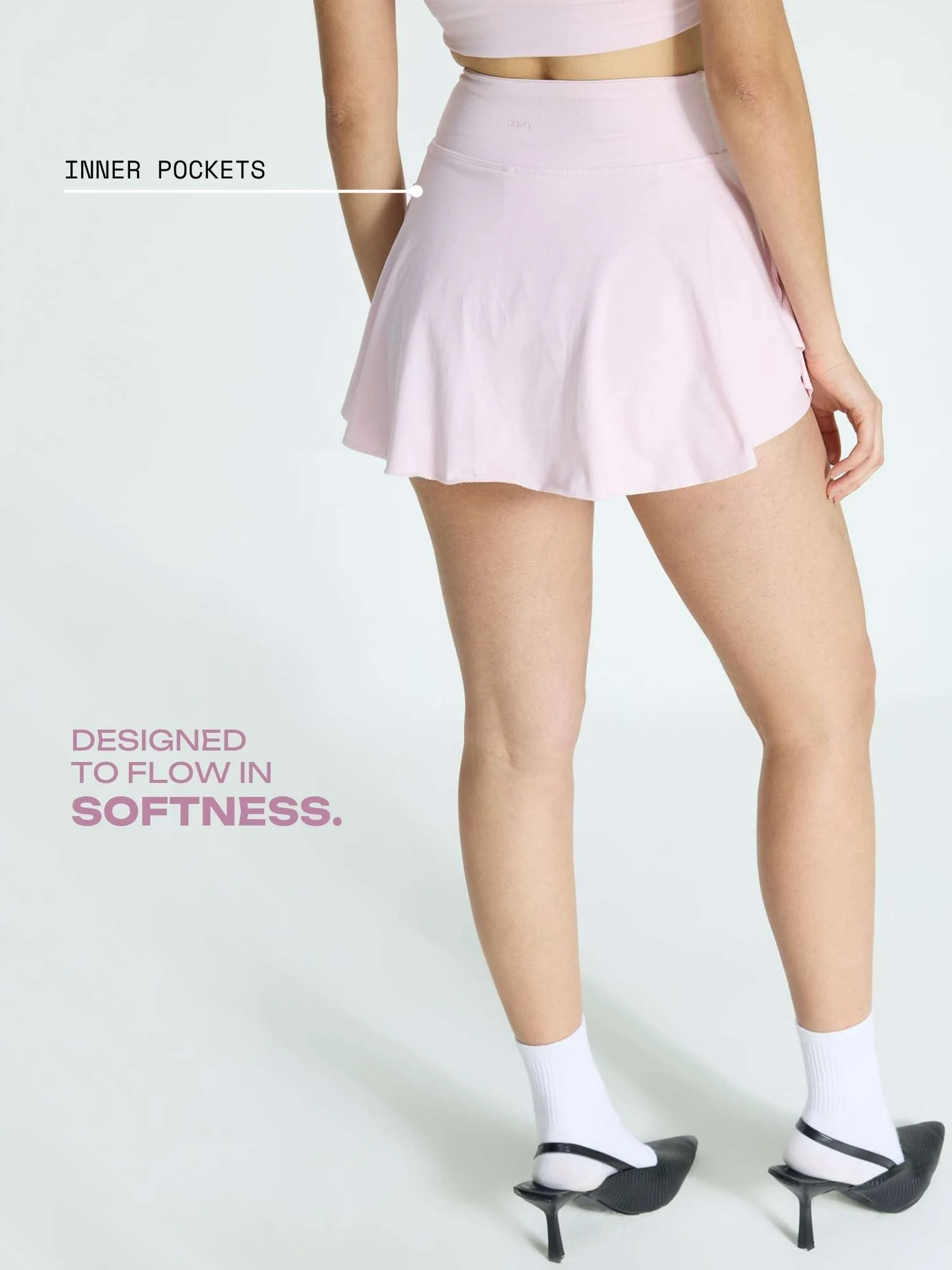 Pink Cotton Twirl Skorts - Image 3