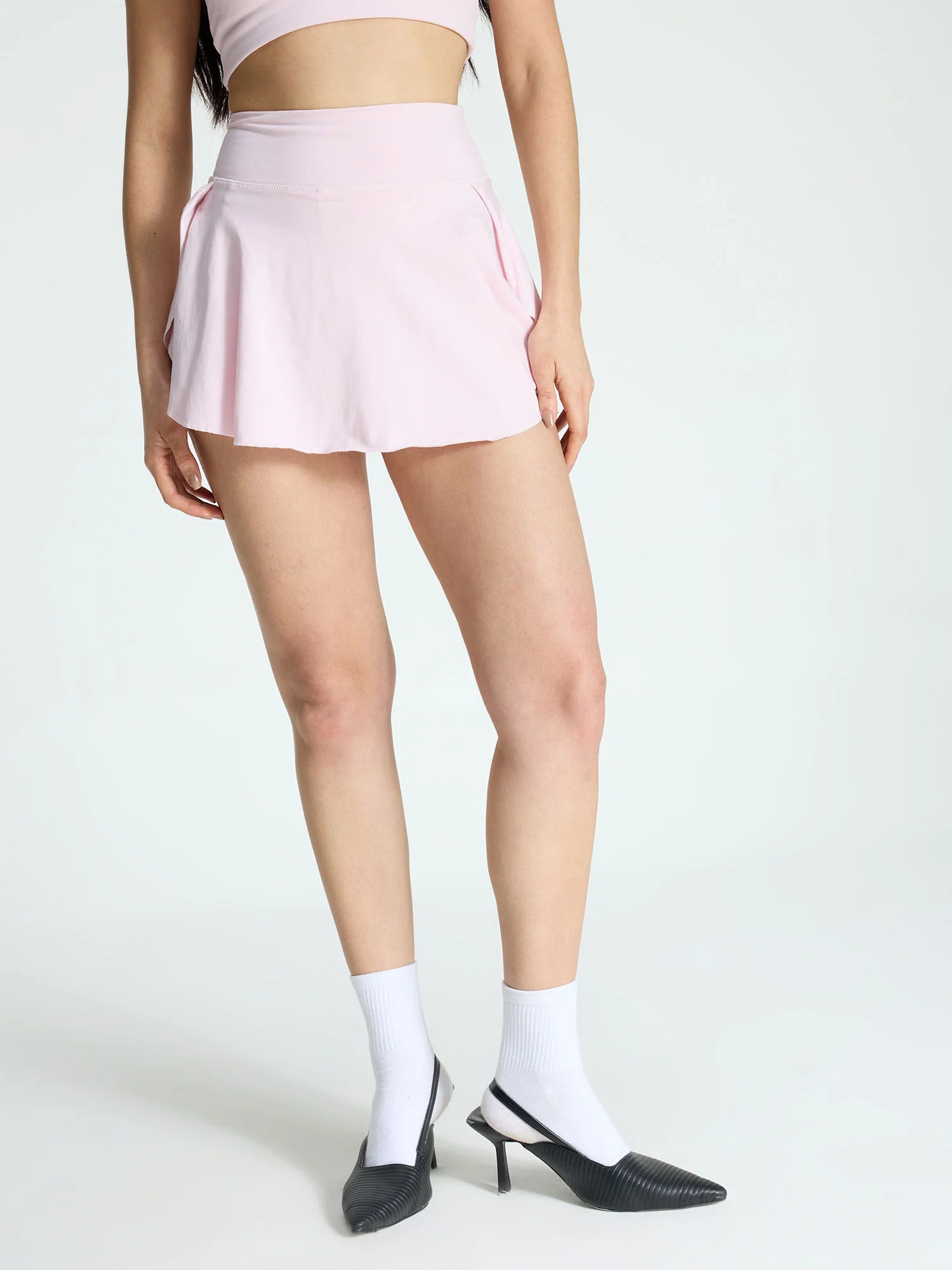 Pink Cotton Twirl Skorts - Image 5