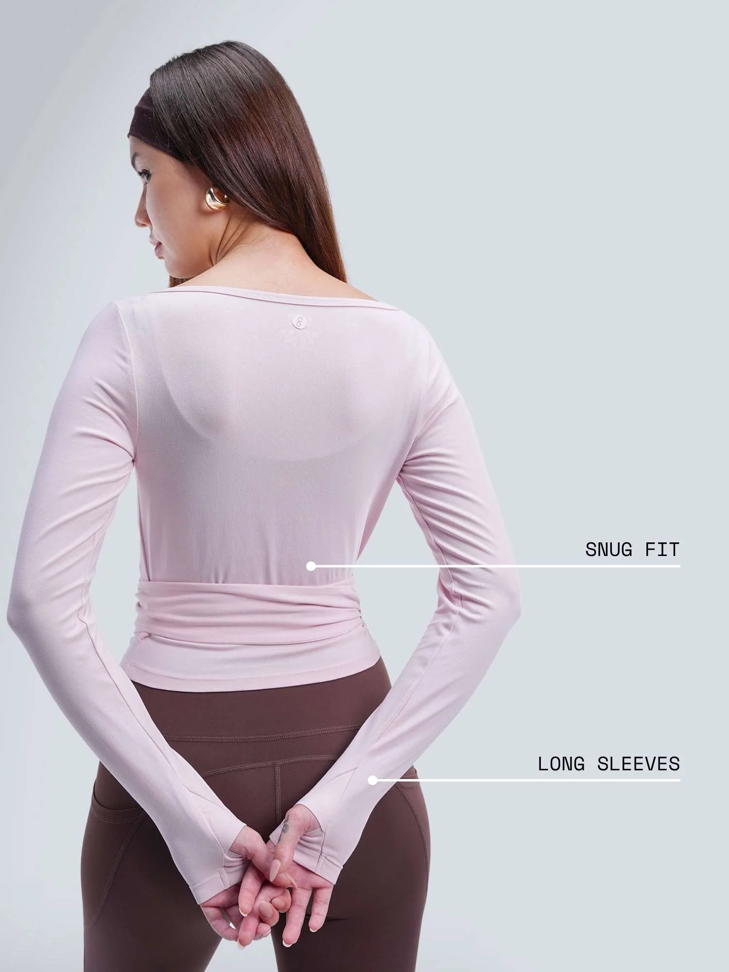 Pink Cotton Wrap Top - Image 4