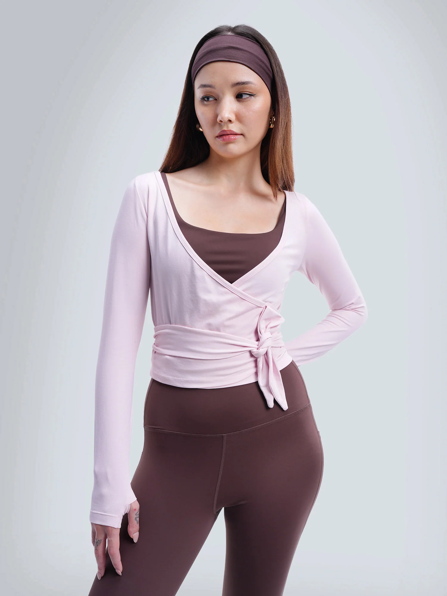 Pink Cotton Wrap Top - Image 5